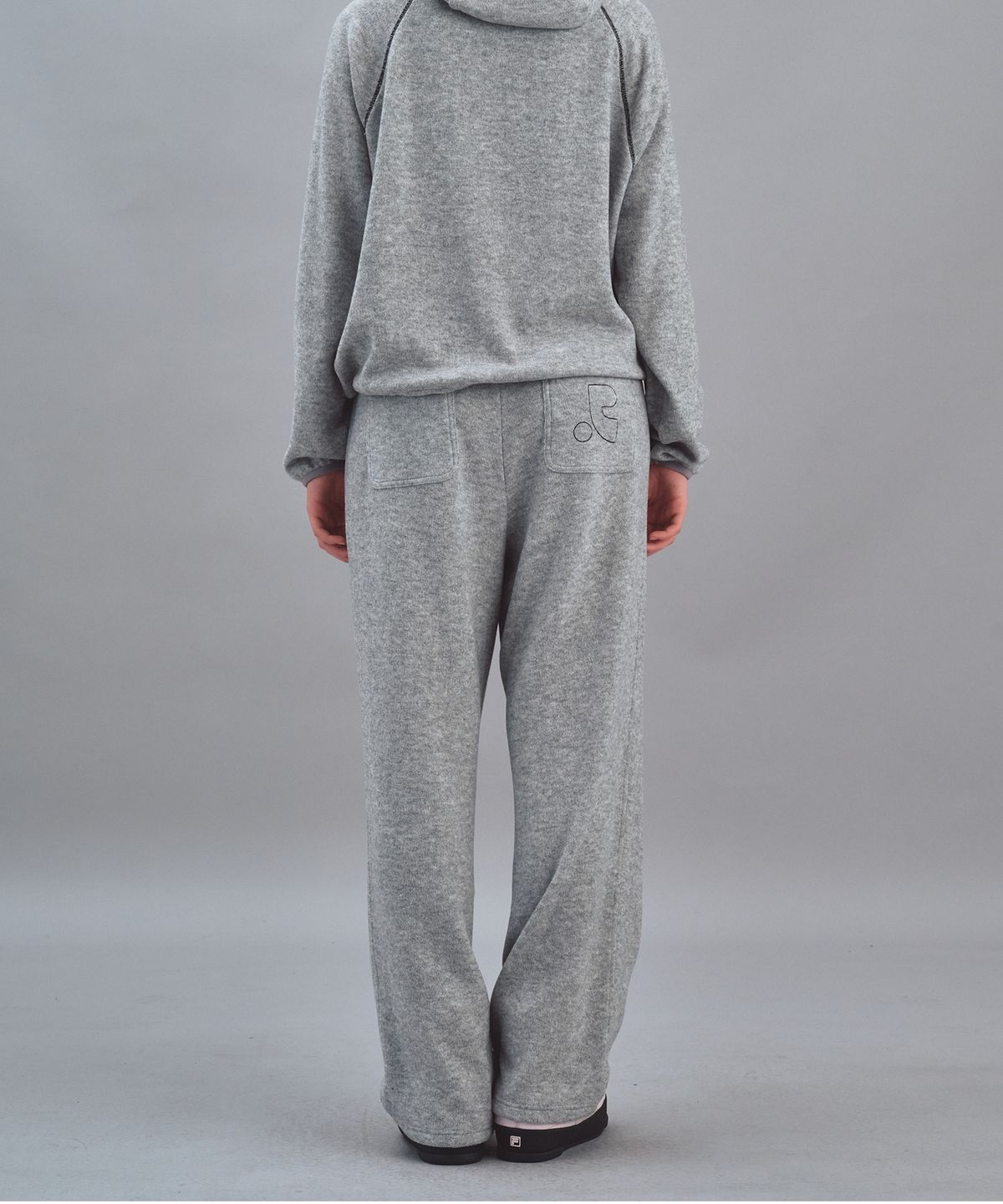 레스트앤레크레이션(REST&RECREATION) WIDE KNIT PANTS - GREY
