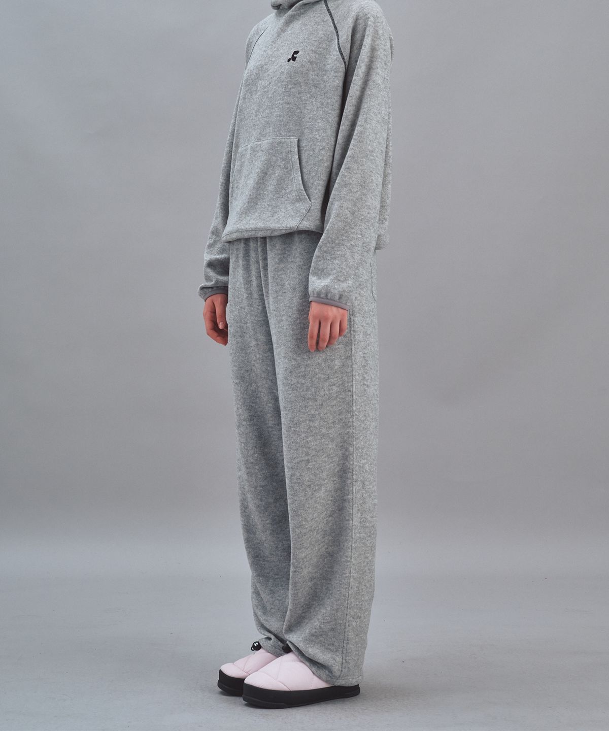 레스트앤레크레이션(REST&RECREATION) WIDE KNIT PANTS - GREY