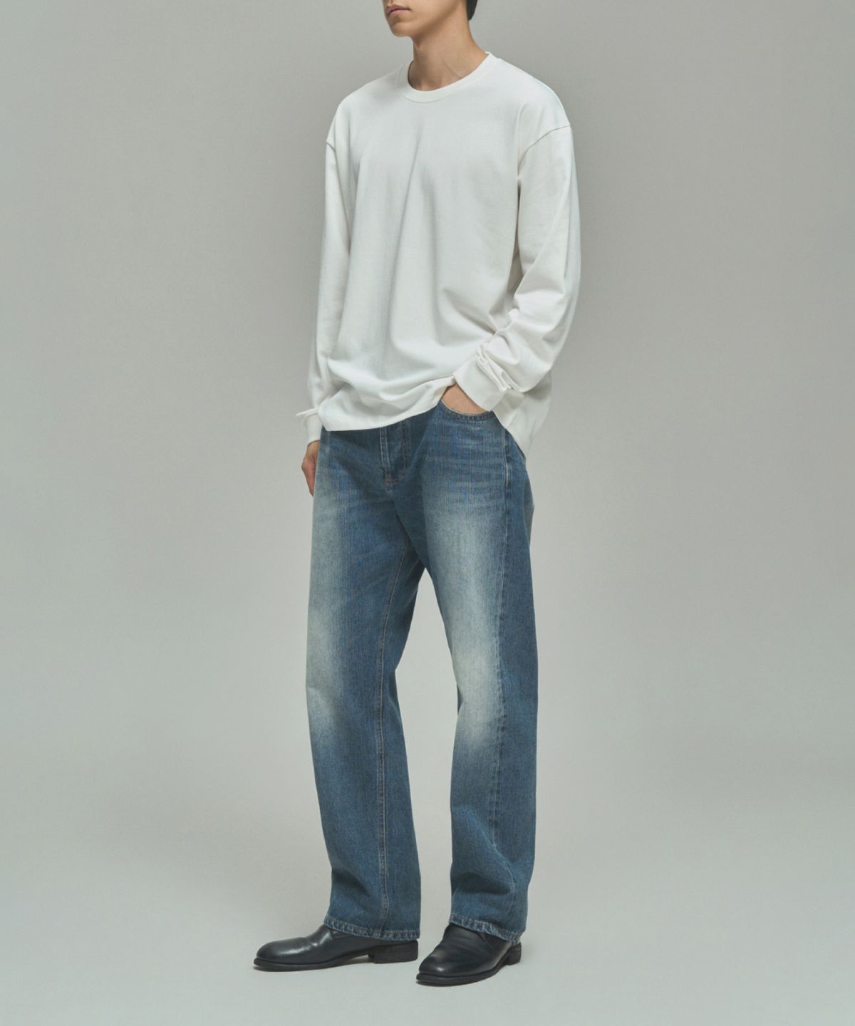 레어토라(RARETORA) 5PK SELVEDGE W.S DENIM PANTS - AGED INDIGO