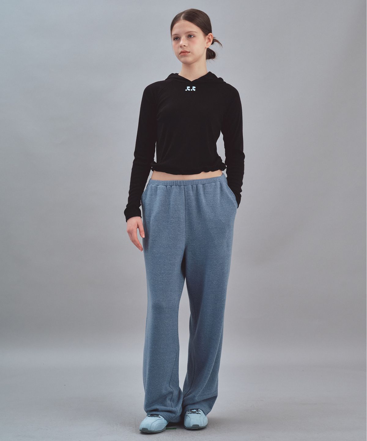 레스트앤레크레이션(REST&RECREATION) WIDE KNIT PANTS - SKY BLUE