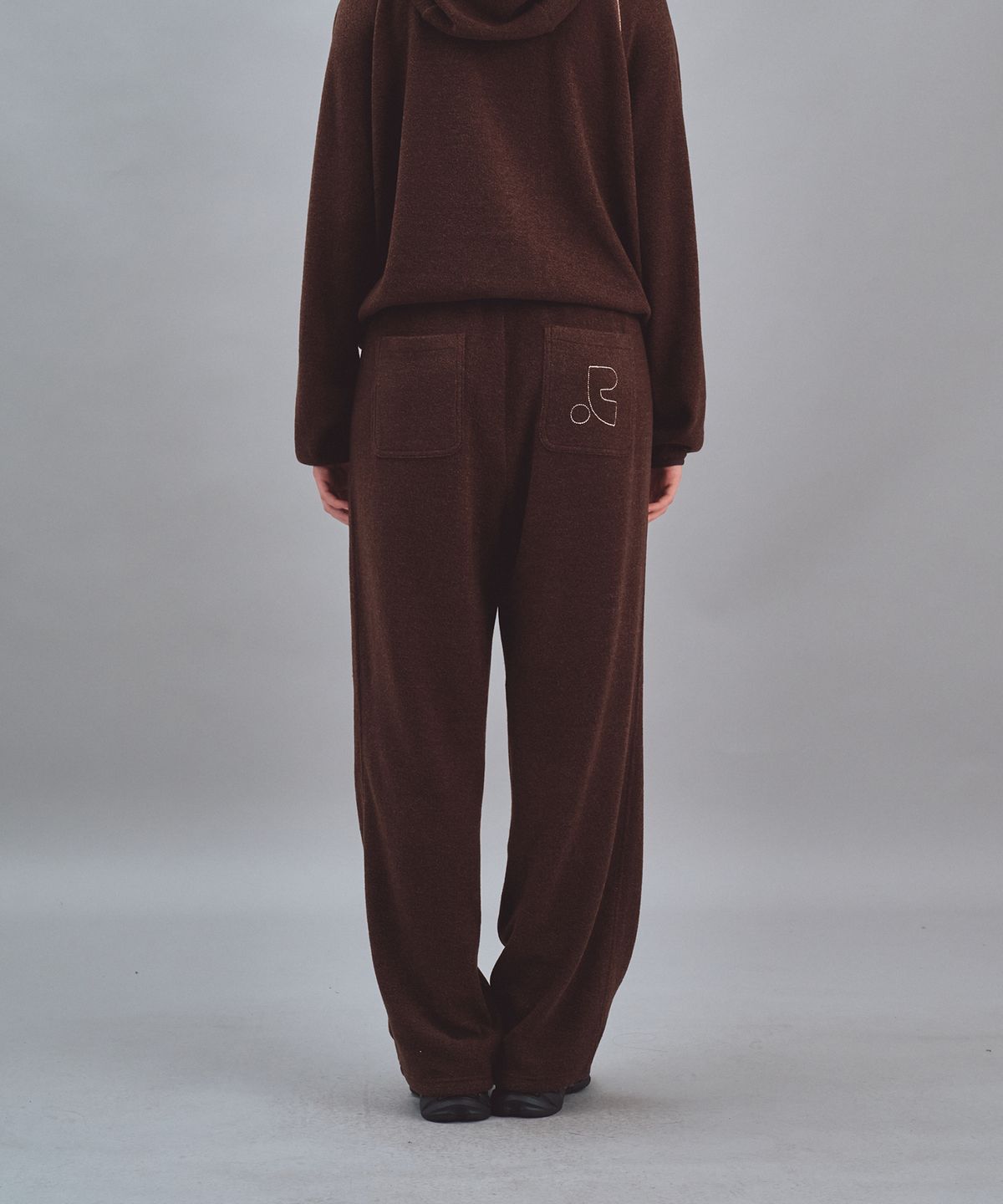 레스트앤레크레이션(REST&RECREATION) WIDE KNIT PANTS - BROWN