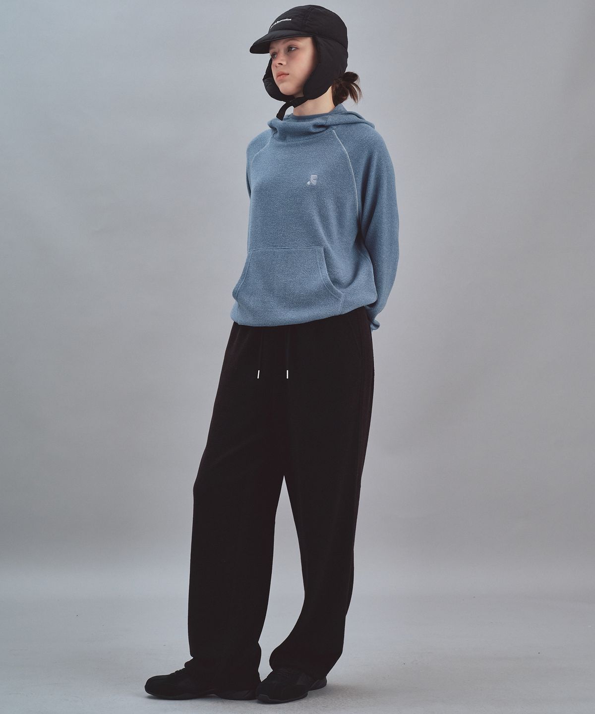 레스트앤레크레이션(REST&RECREATION) WIDE KNIT PANTS - BLACK