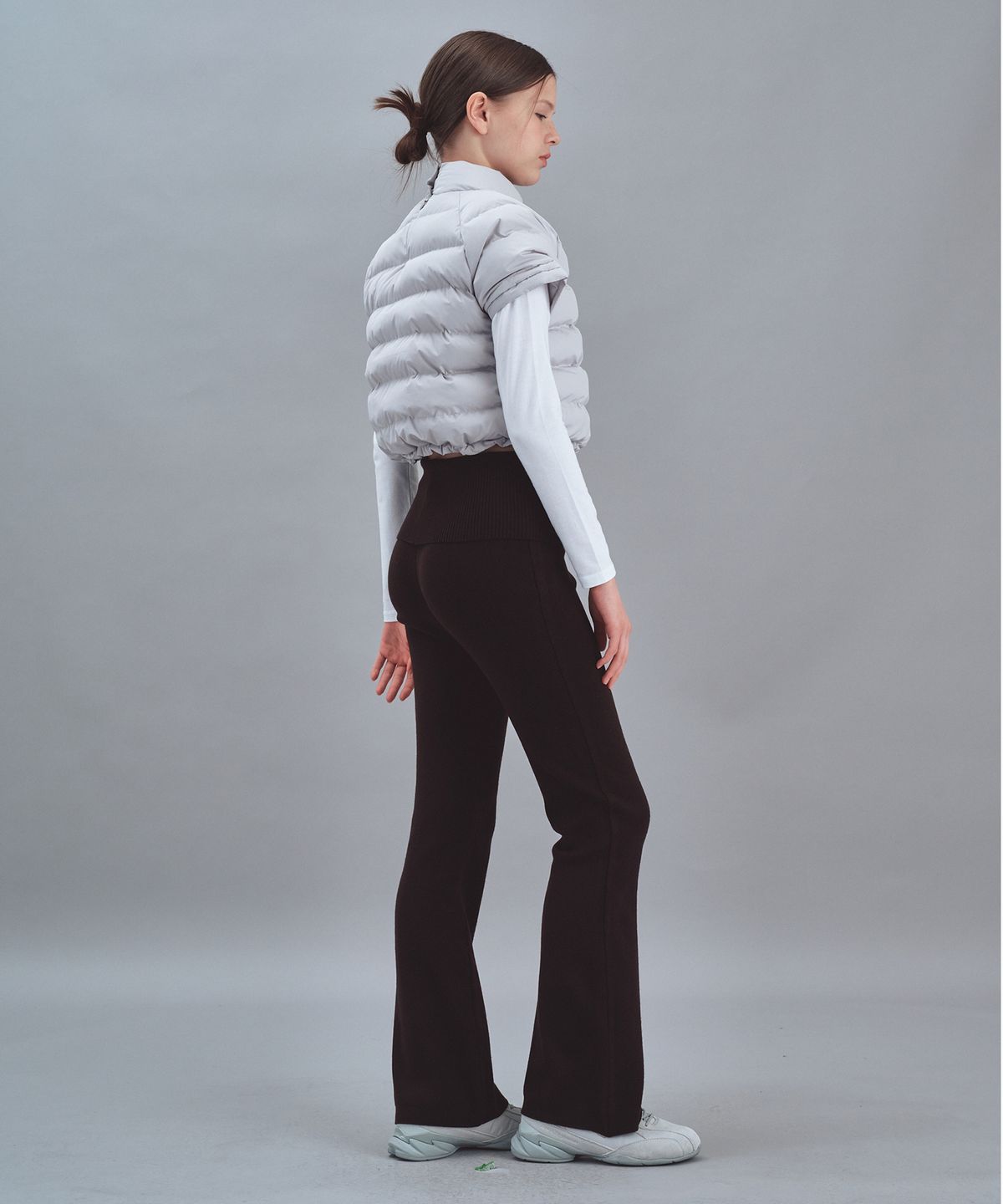 레스트앤레크레이션(REST&RECREATION) KNIT FLARE PANTS - BLACK