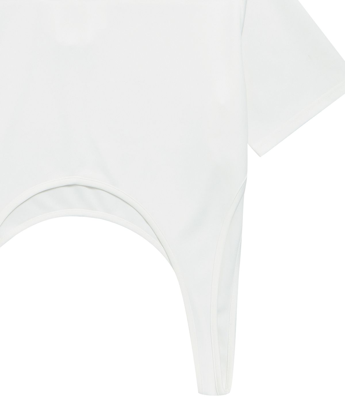 판영(FANYOUNG) DUAL CURVE OVERLAY TOP WHITE