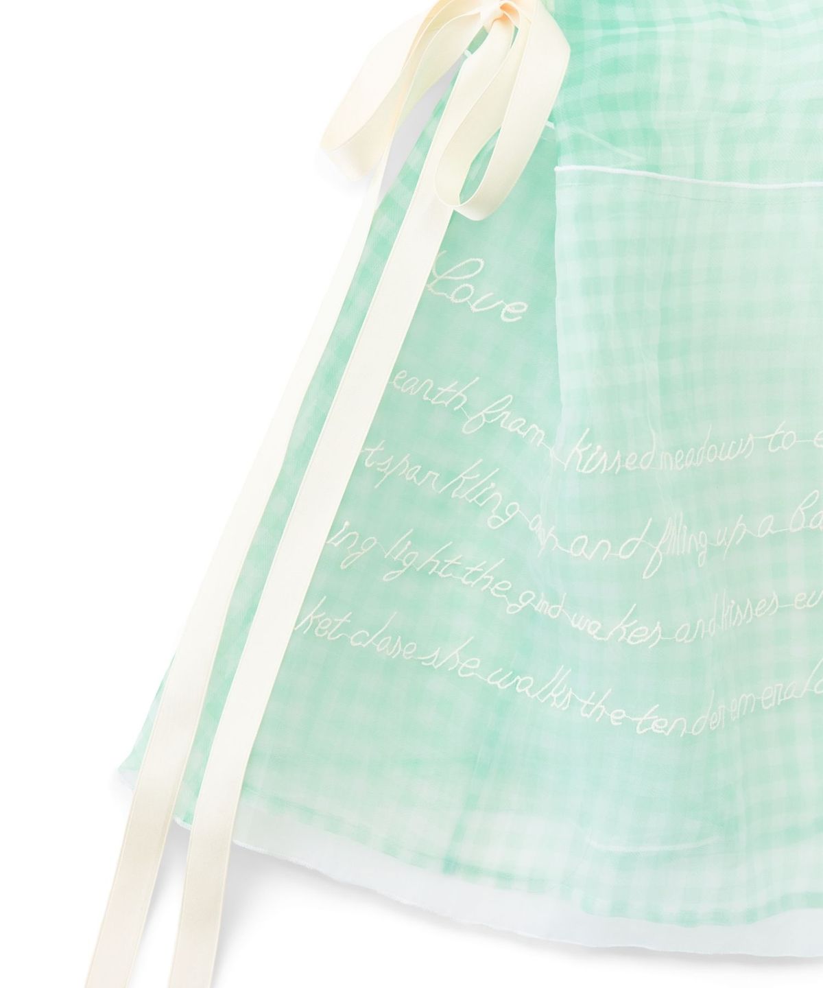 카이 샤오(KAIY XIAO) CONFESSION of Love Rabbit Hanging Lace Plaid Dress