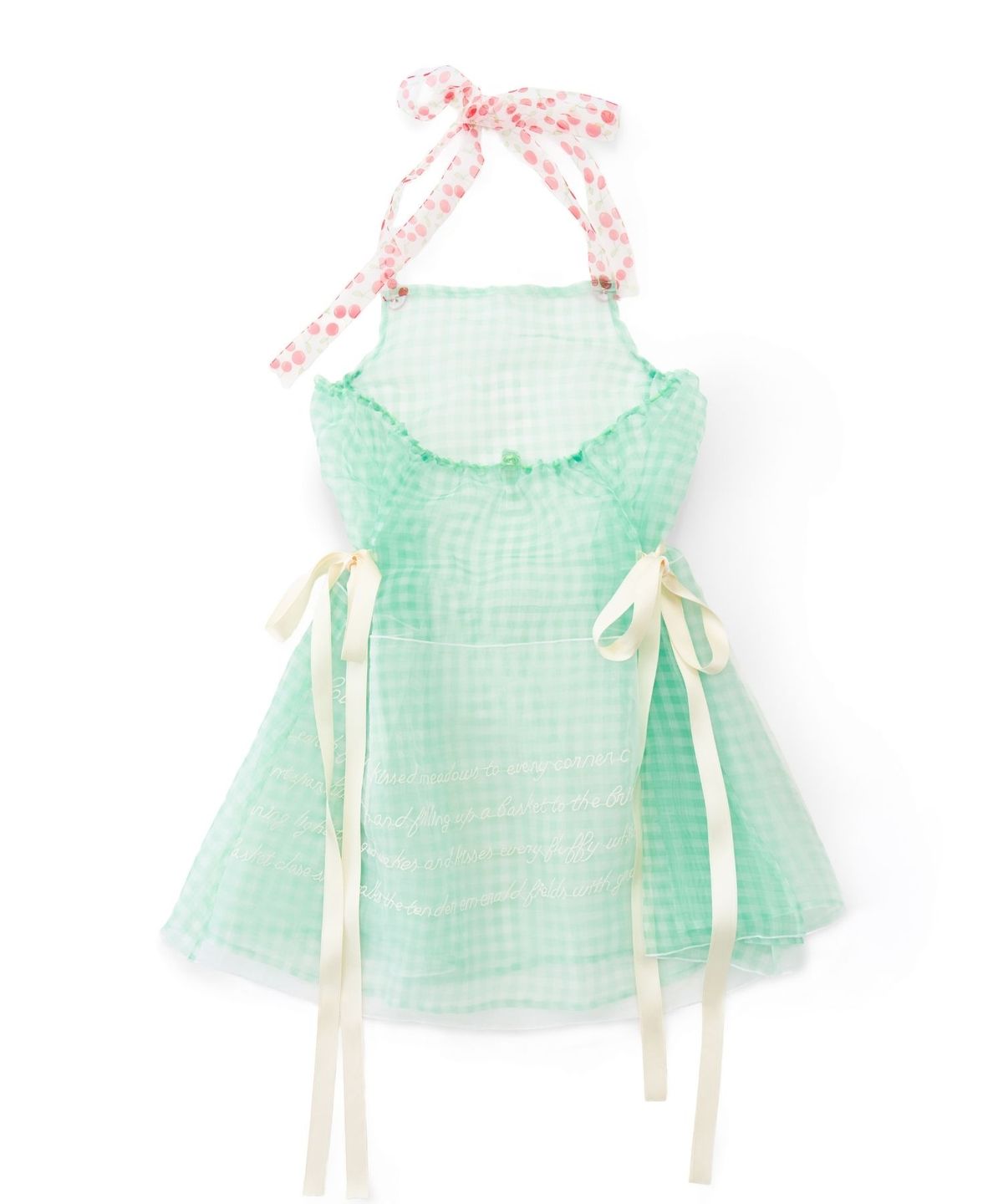카이 샤오(KAIY XIAO) CONFESSION of Love Rabbit Hanging Lace Plaid Dress