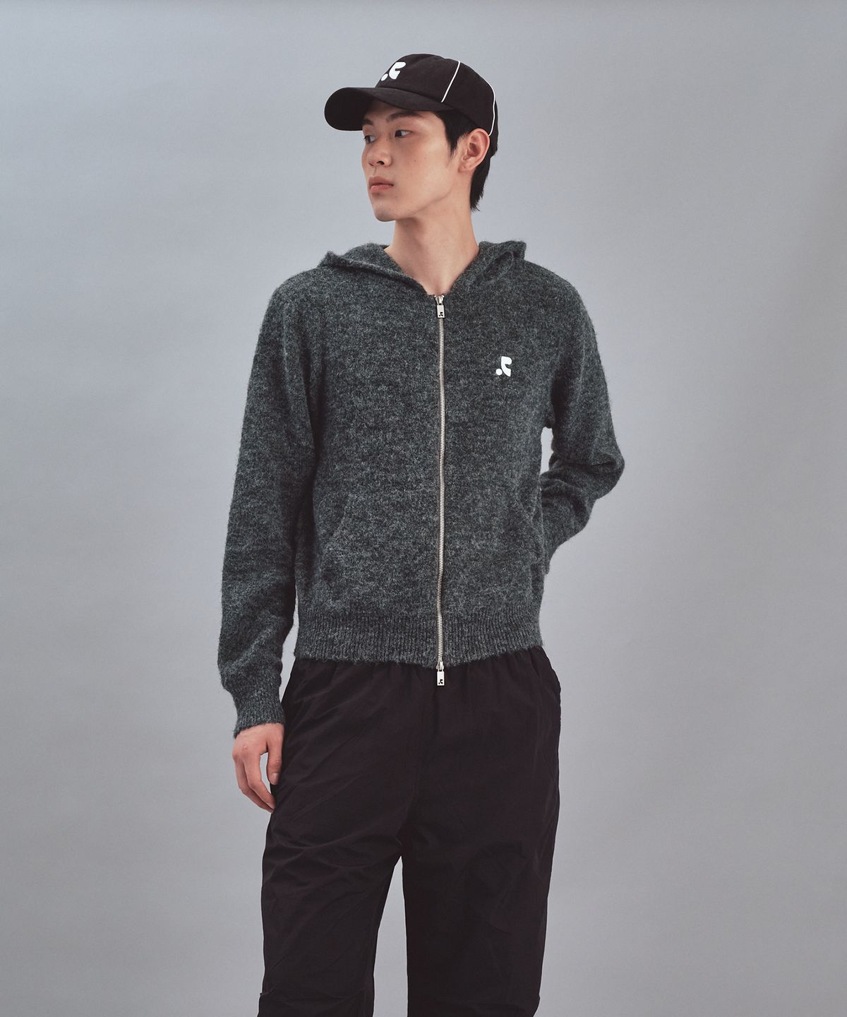 레스트앤레크레이션(REST&RECREATION) PIPING LOGO BALL CAP - BLACK