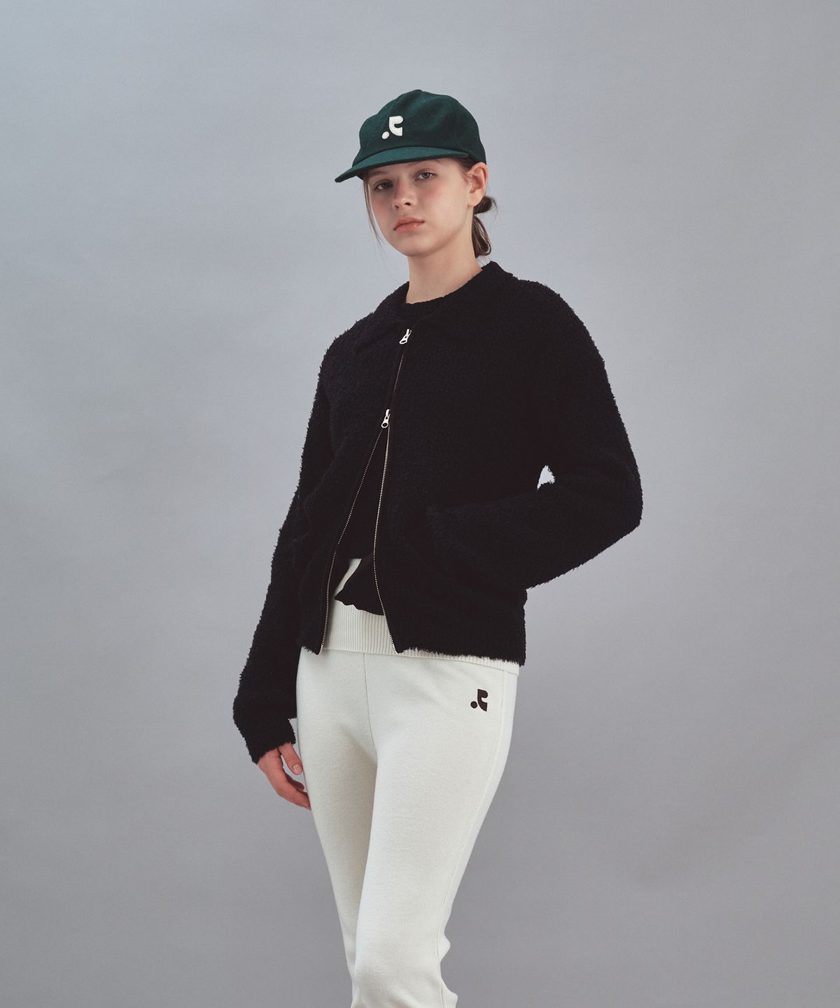 레스트앤레크레이션(REST&RECREATION) TEXTURED LOGO WIDE CAP - GREEN