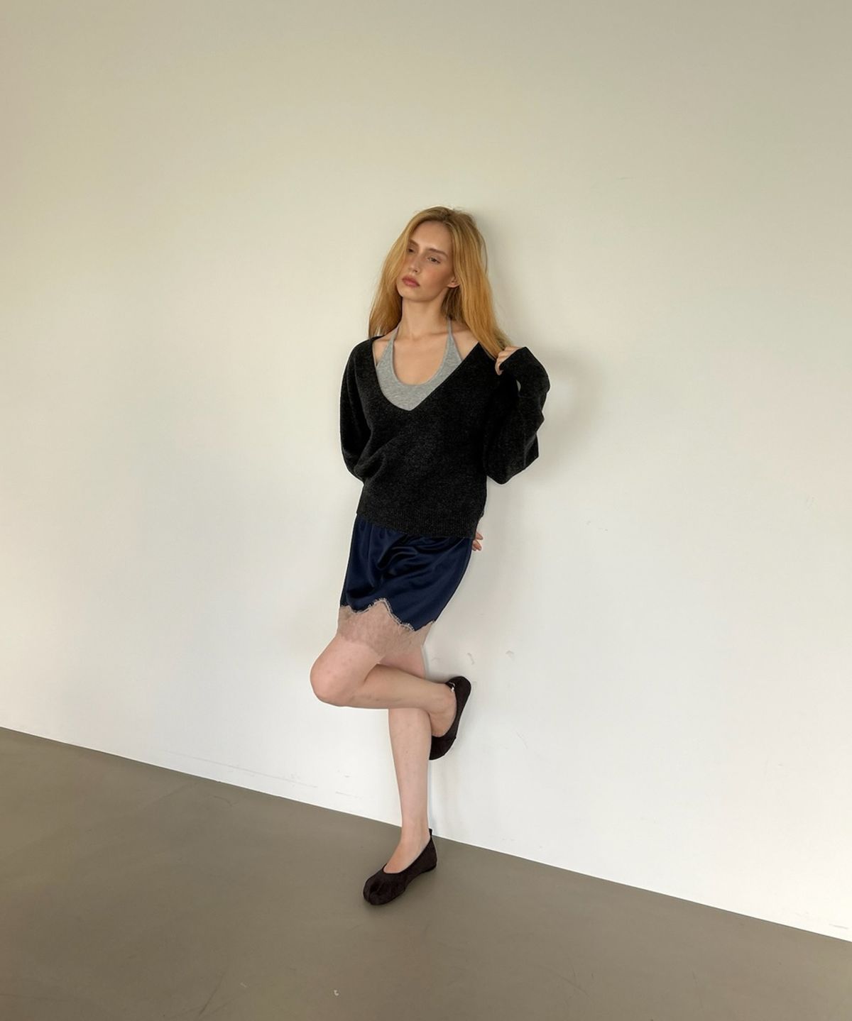 아수라(ASURA) PURE WOOL DEEP V KNIT (3PACKS)
