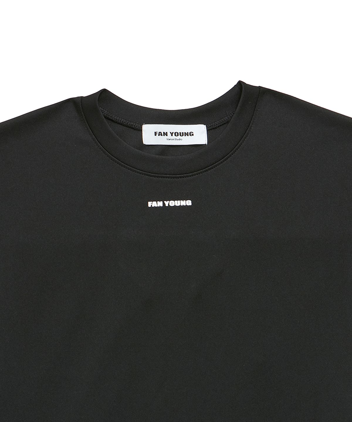 판영(FANYOUNG) DUAL CURVE OVERLAY TOP BLACK