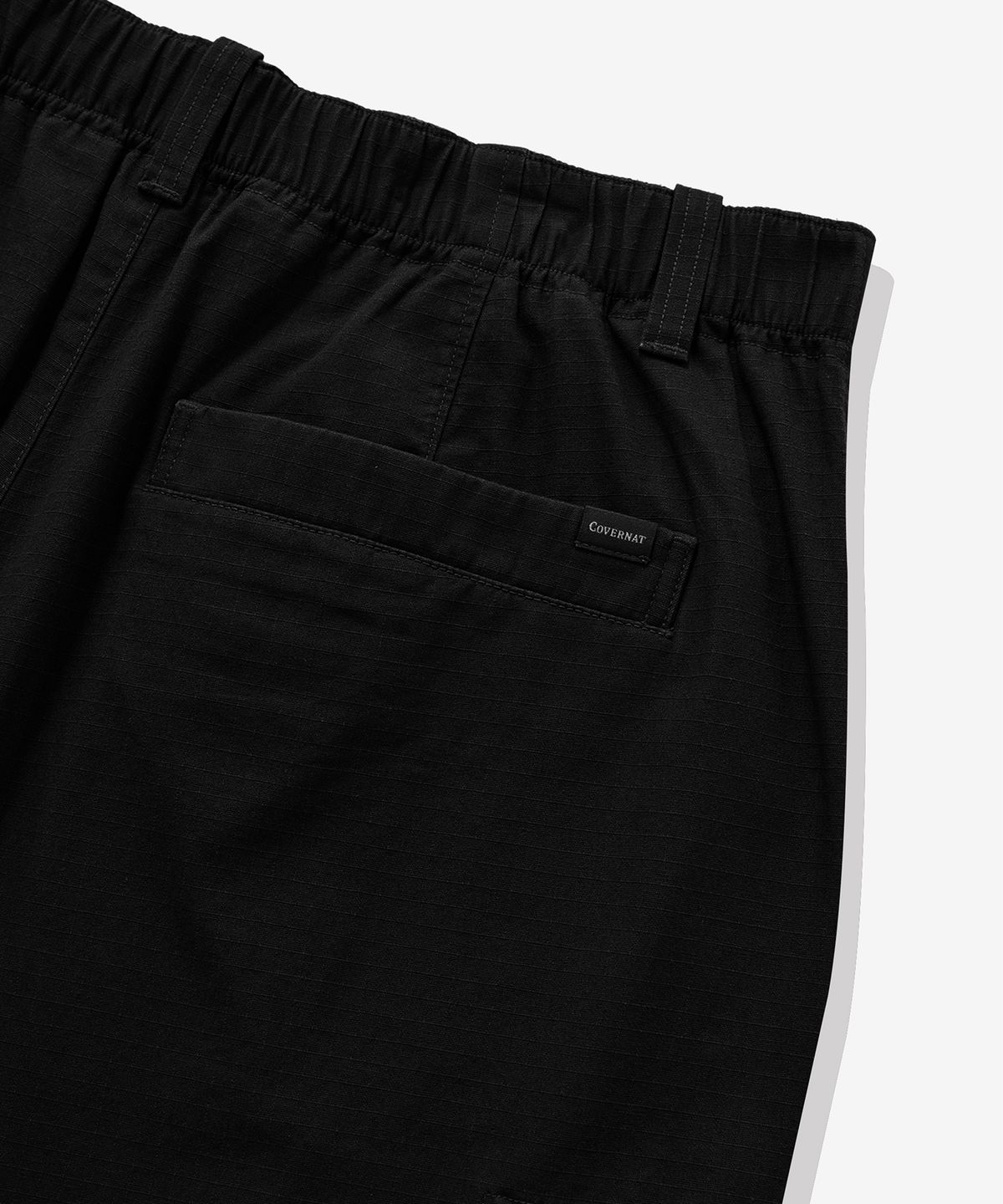 커버낫(COVERNAT) 루즈 스트레이트 카고 워크 팬츠 블랙