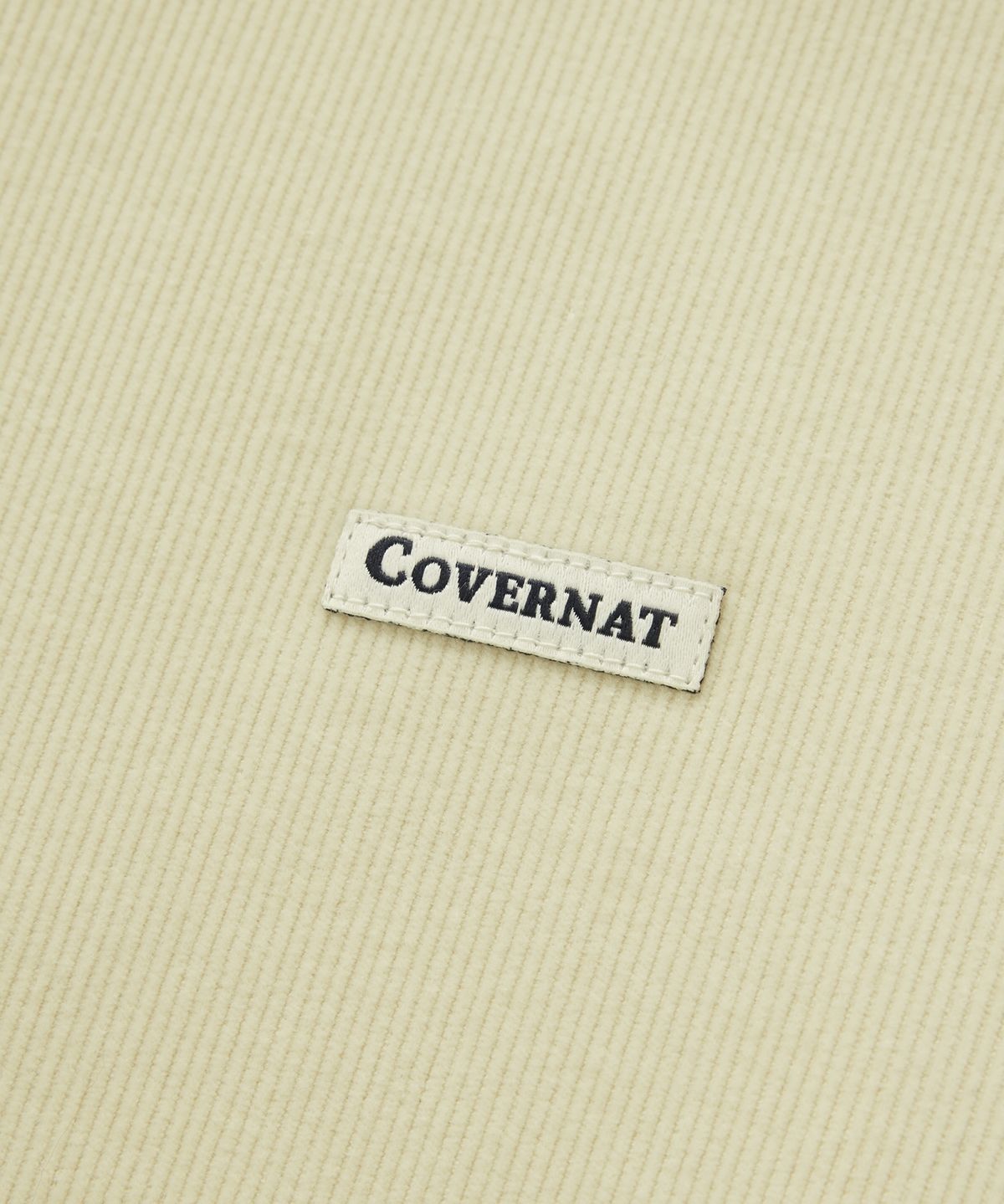 커버낫(COVERNAT) 코듀로이 셔츠 크림