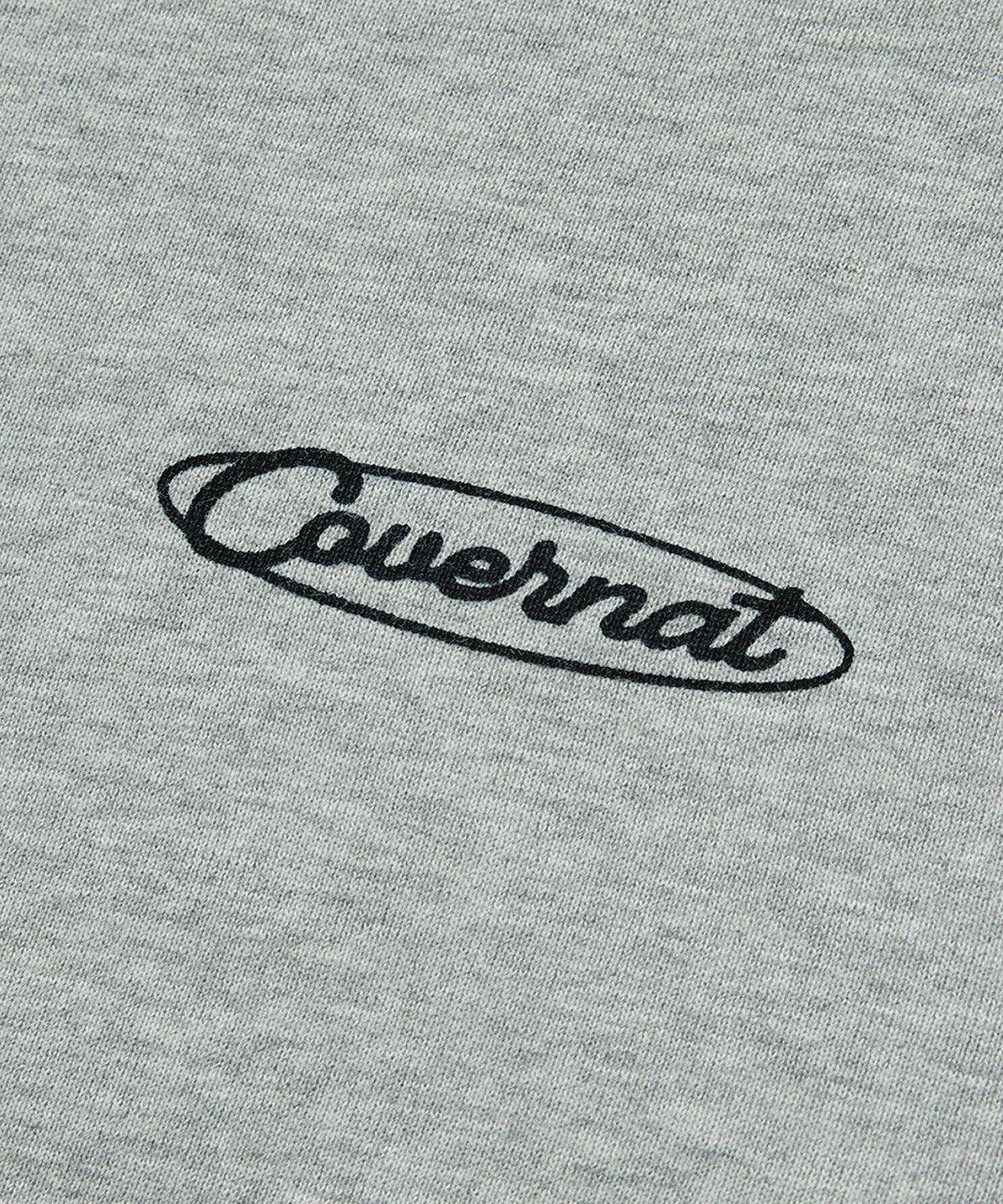 커버낫(COVERNAT) 카라 하프집업 맨투맨 멜란지 그레이