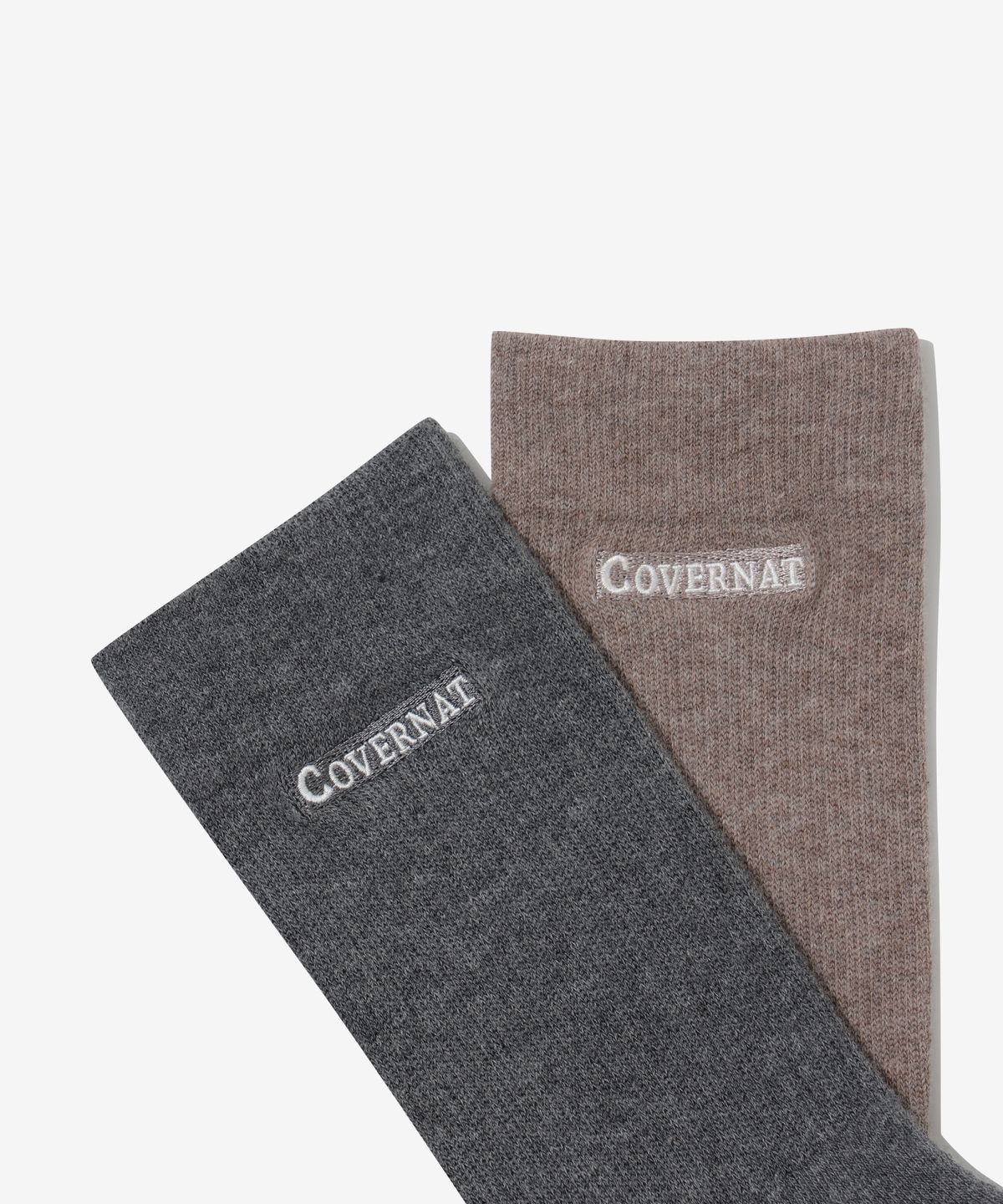 커버낫(COVERNAT) 로고 멜란지 삭스 2PACK 멀티