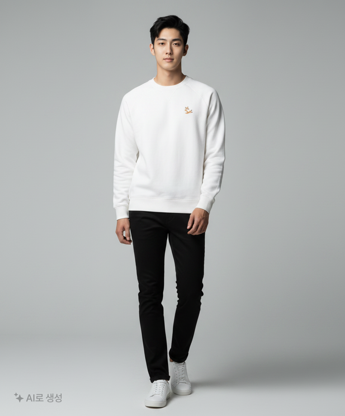 메종 키츠네(MAISON KITSUNE) 칠랙스 폭스 스웨트셔츠 GU00342KM0002 H150 GREY XXL