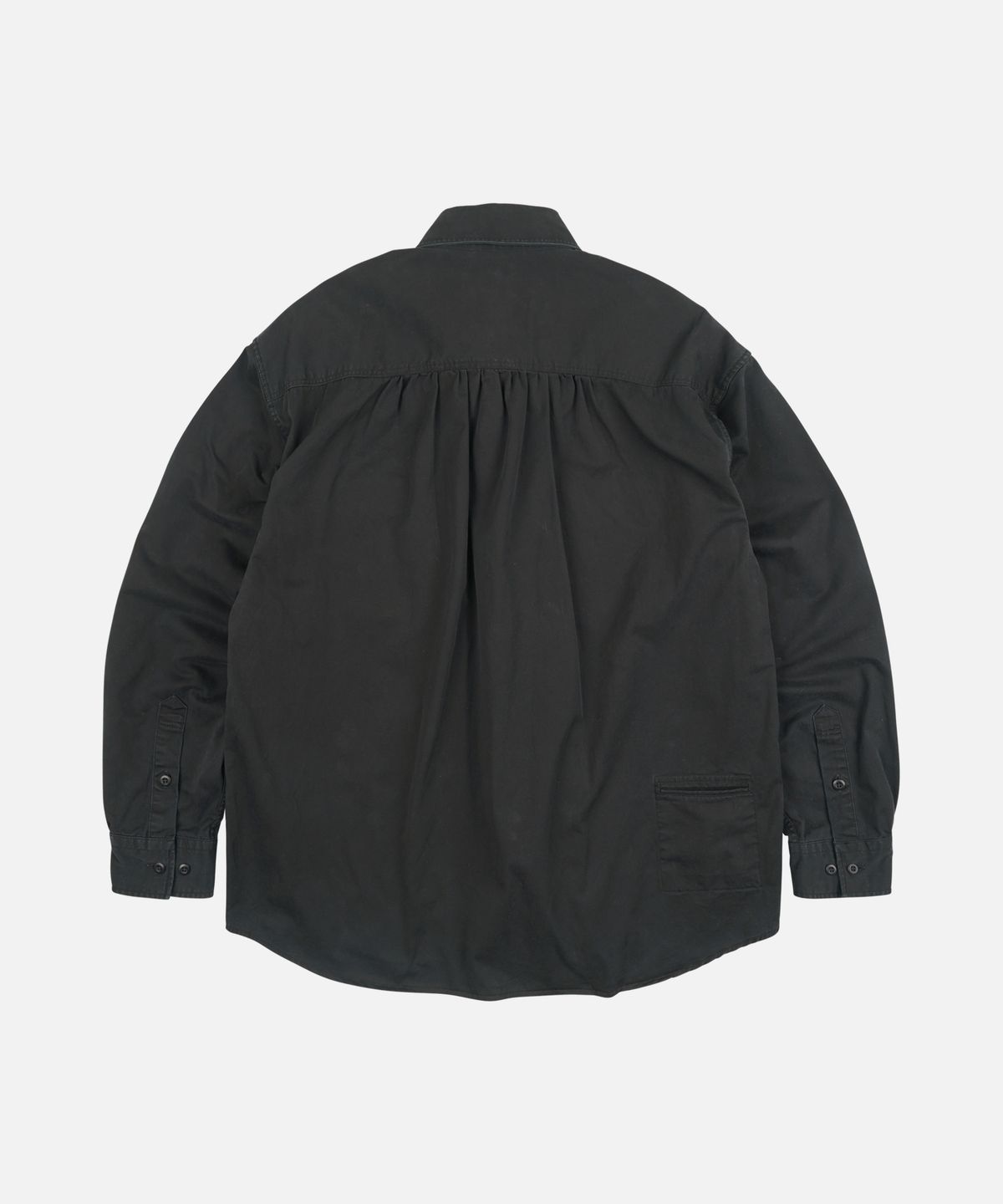 프리즘웍스(FRIZMWORKS) CHINO OFFICER SHIRT _ BLACK
