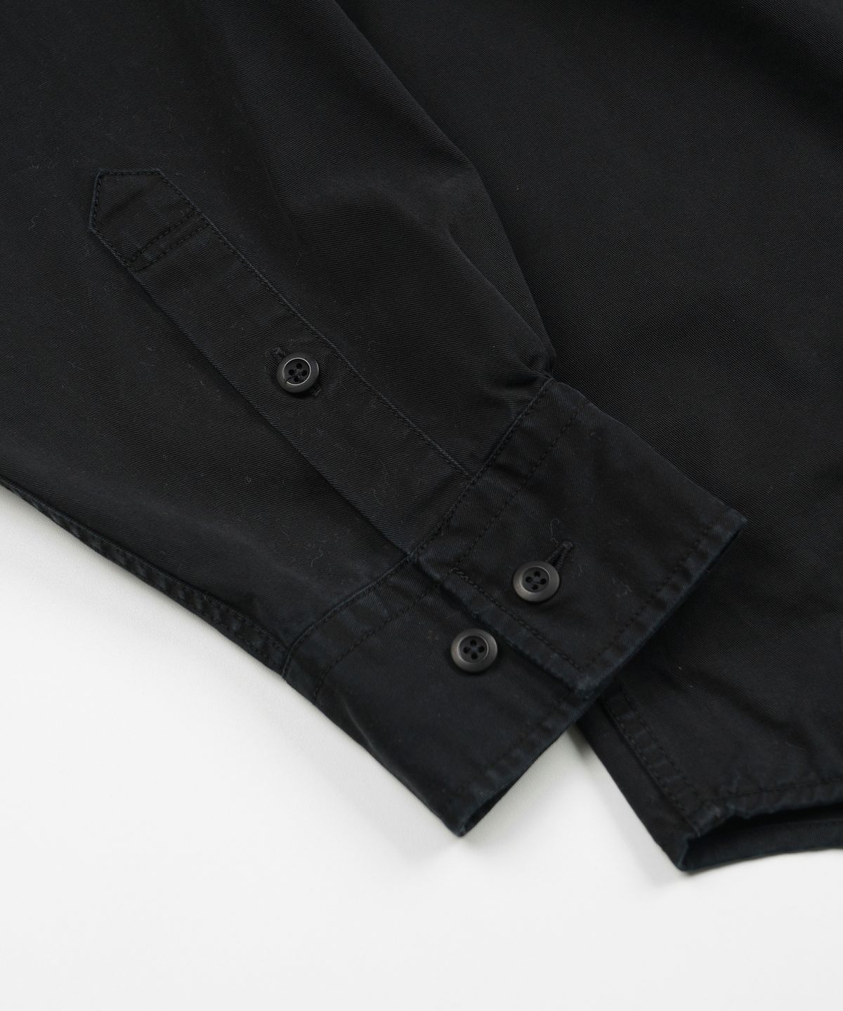 프리즘웍스(FRIZMWORKS) CHINO OFFICER SHIRT _ BLACK