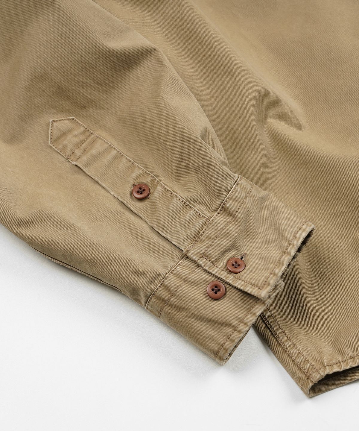 프리즘웍스(FRIZMWORKS) CHINO OFFICER SHIRT _ KHAKI