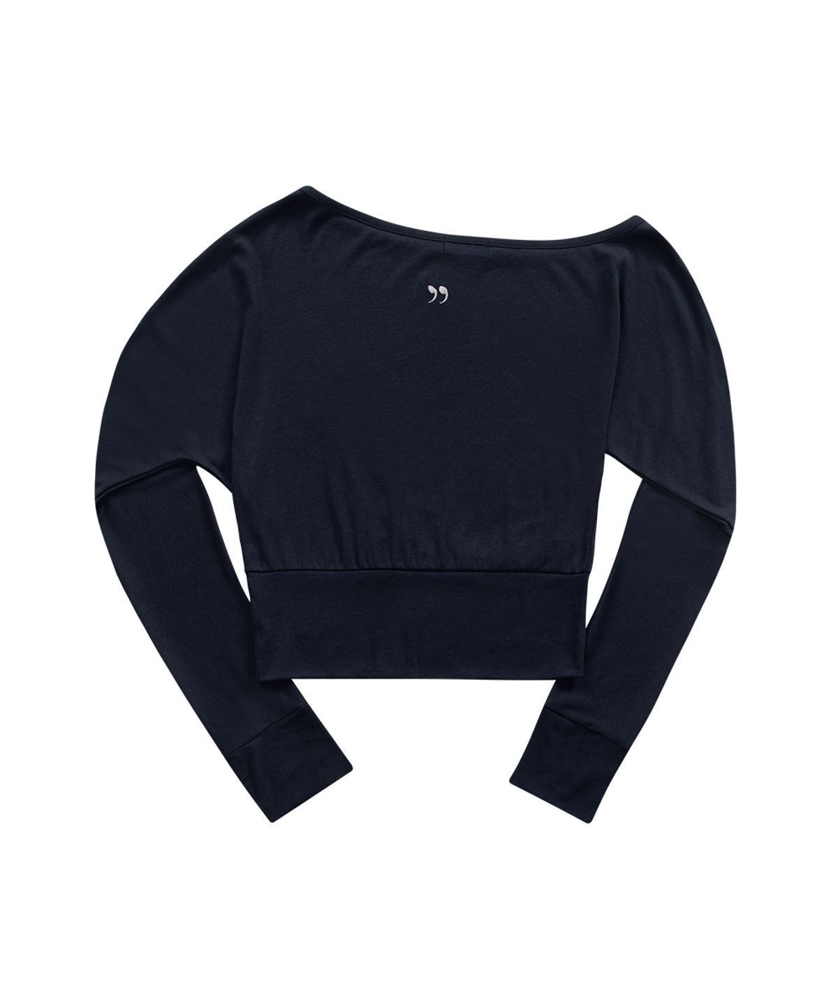애즈온(ASON) GLEAM OFF SHOULDER LONG SLEEVE / NAVY