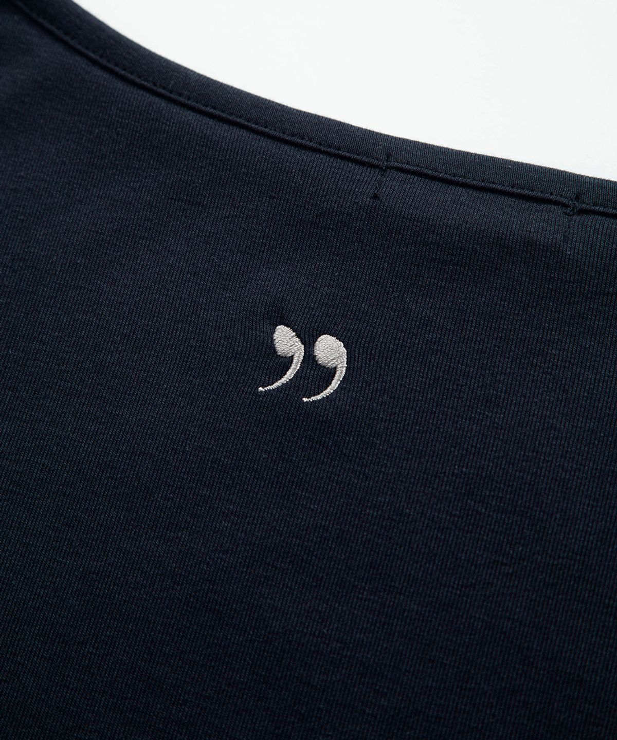 애즈온(ASON) GLEAM OFF SHOULDER LONG SLEEVE / NAVY