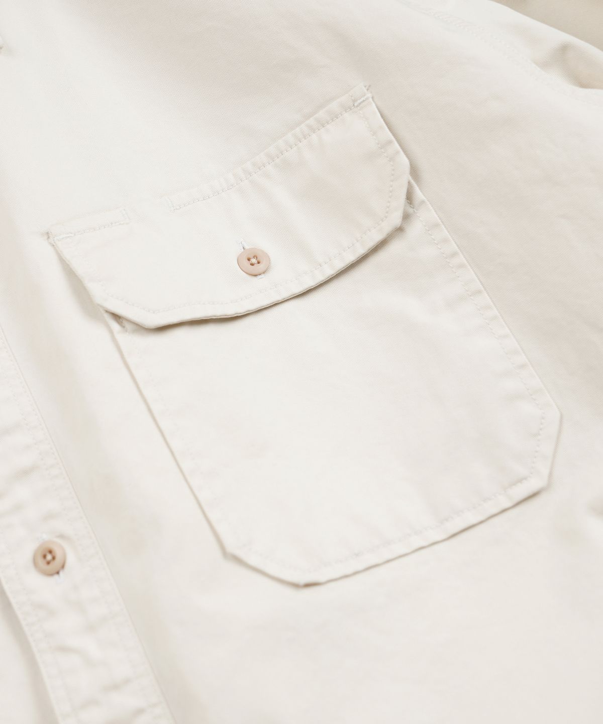 프리즘웍스(FRIZMWORKS) CHINO OFFICER SHIRT _ IVORY