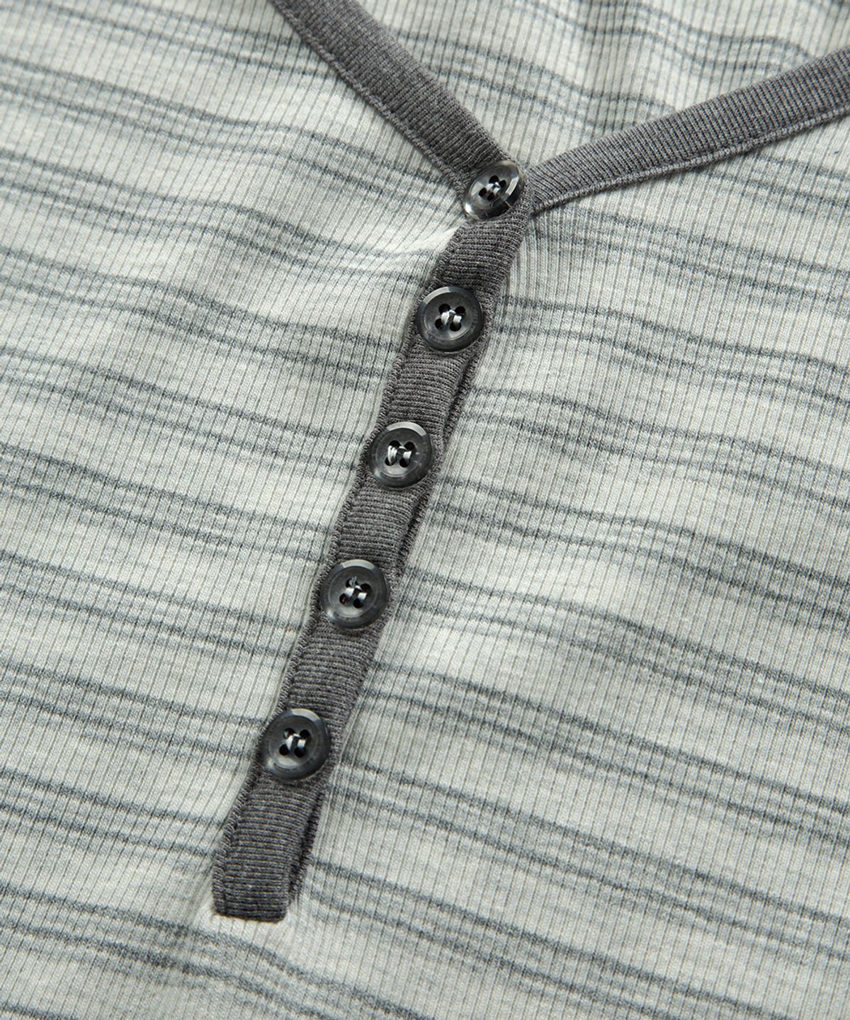 애즈온(ASON) CLAY STRIPE LONG SLEEVE / GRAY