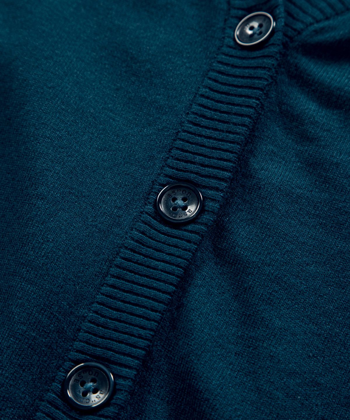 애즈온(ASON) SOFTY BASIC CARDIGAN / BLUE GREEN