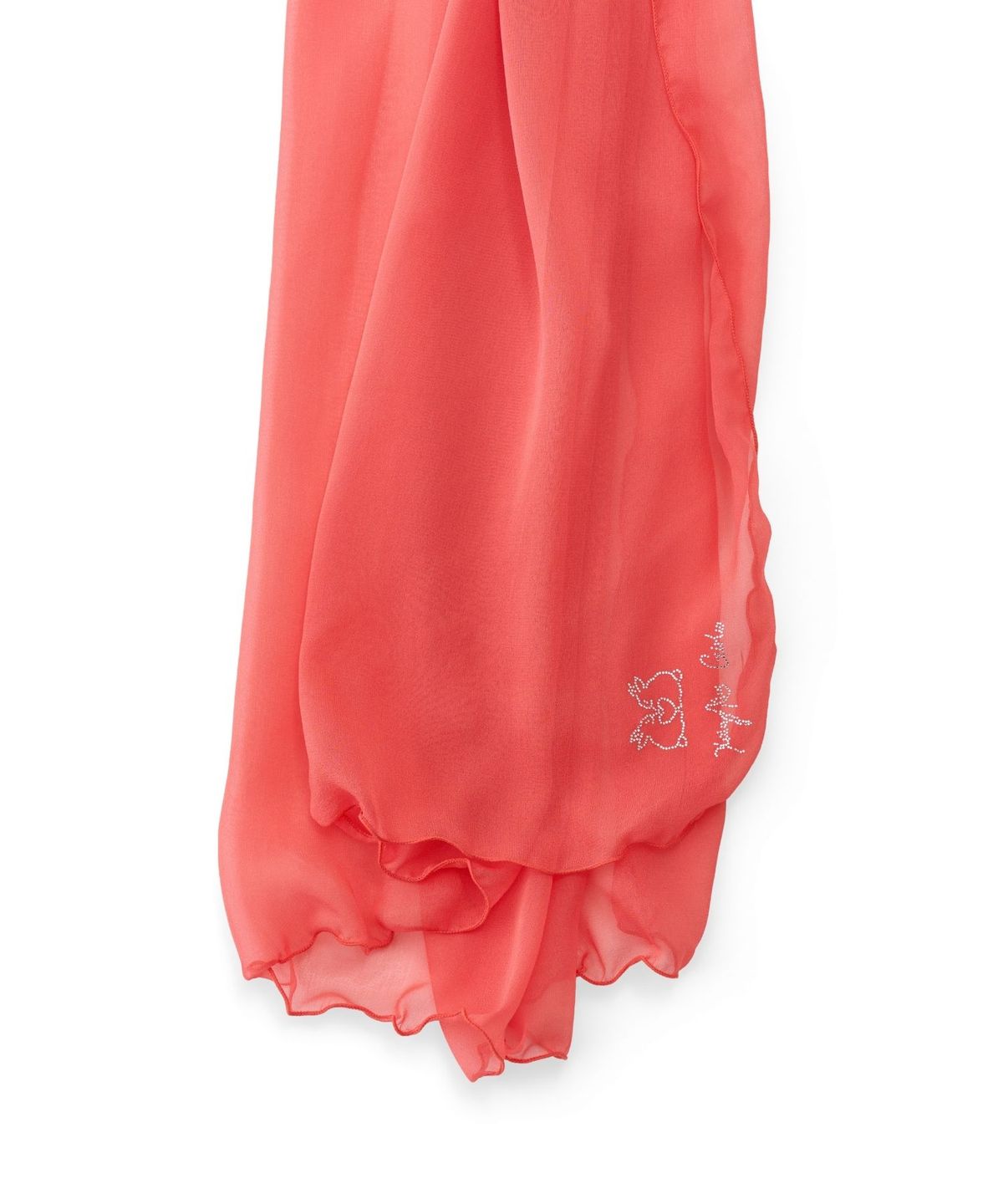 카이 샤오(KAIY XIAO) Floating Silk Scarf in tomato red