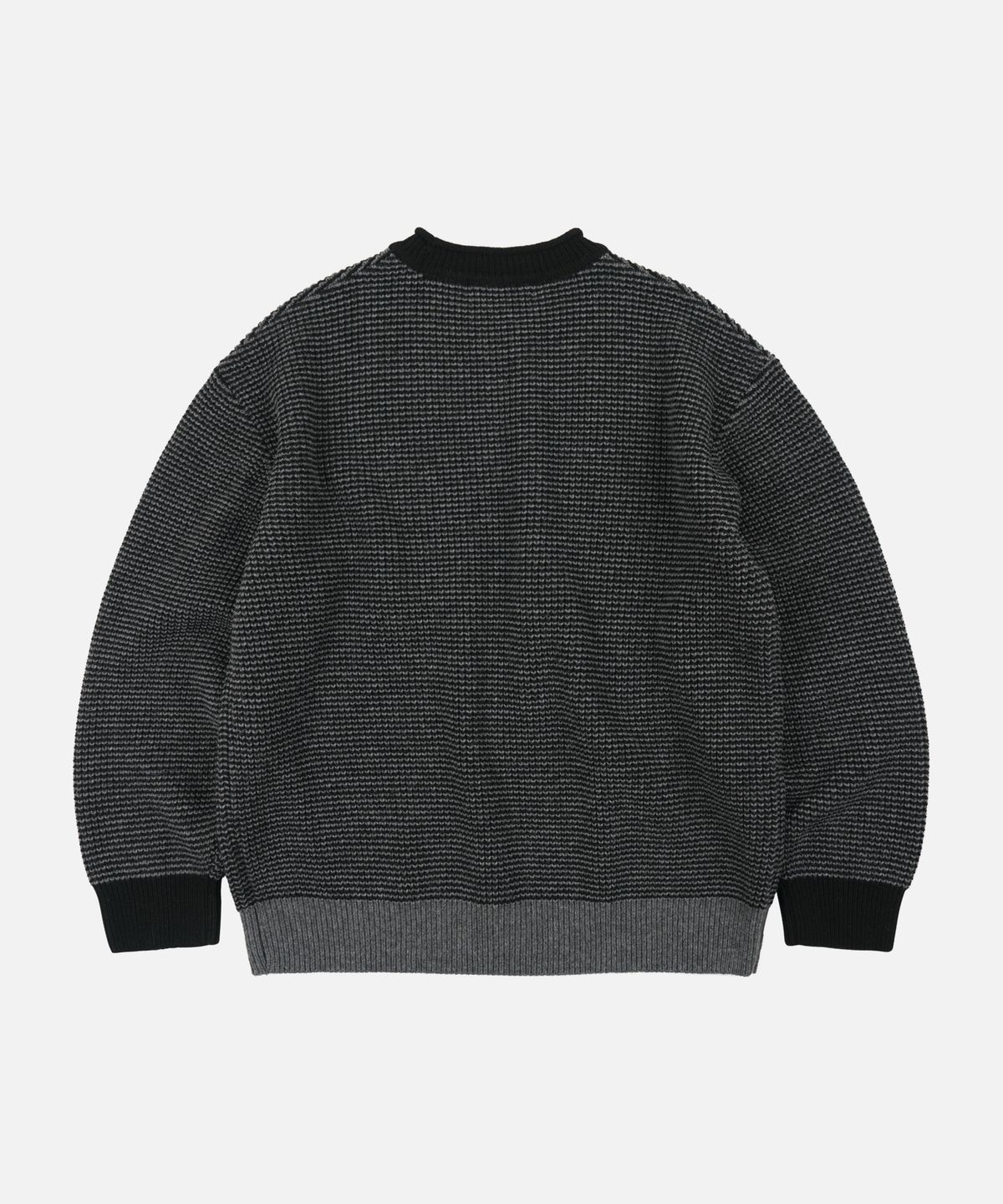 프리즘웍스(FRIZMWORKS) ROLLNECK RINGER KNIT _ BLACK