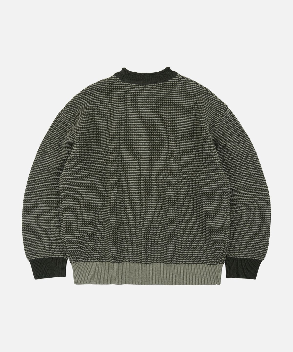 프리즘웍스(FRIZMWORKS) ROLLNECK RINGER KNIT _ OLIVE