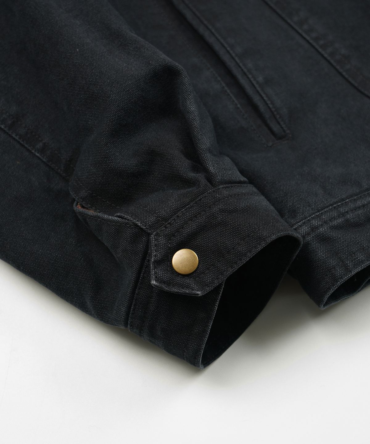 프리즘웍스(FRIZMWORKS) HEAVY CANVAS STORM TRUCKER JACKET _ BLACK