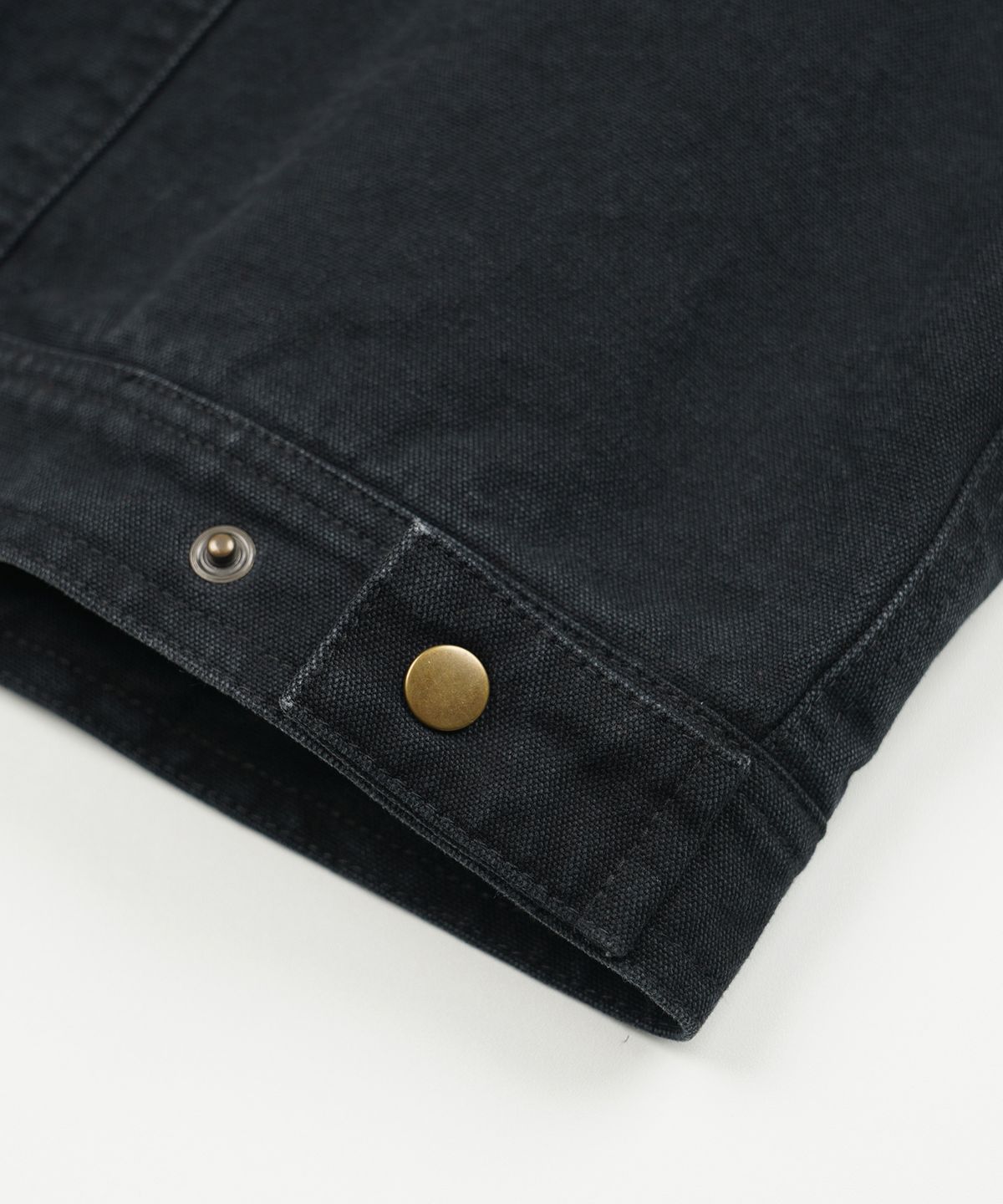 프리즘웍스(FRIZMWORKS) HEAVY CANVAS STORM TRUCKER JACKET _ BLACK