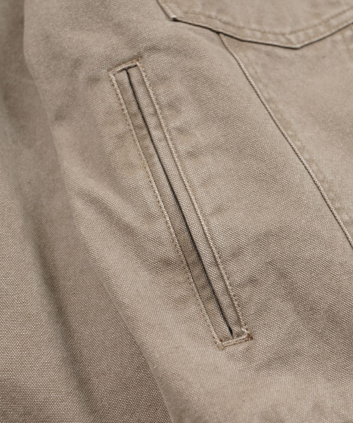 프리즘웍스(FRIZMWORKS) HEAVY CANVAS STORM TRUCKER JACKET _ MUD