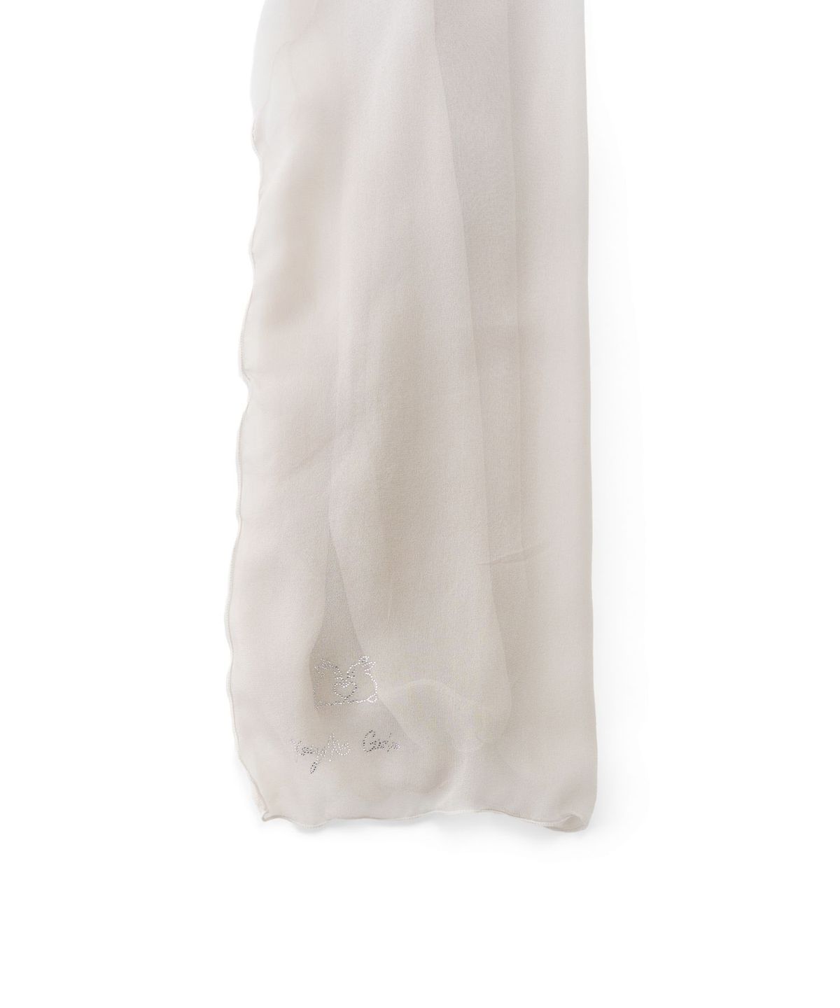 카이 샤오(KAIY XIAO) Floating Silk Scarf in mist gray