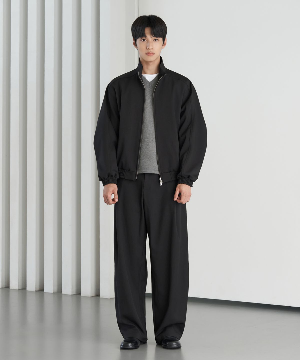 효지(HYOJI) 26 FW 커스터마이징 블루종 셋업 (블랙)