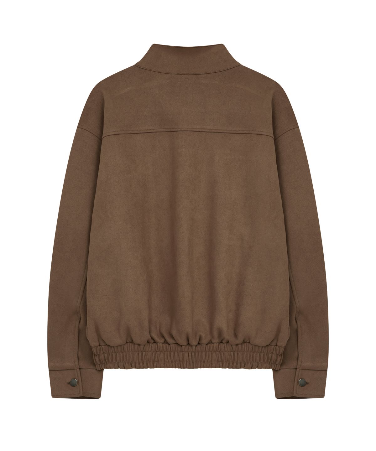 효지(HYOJI) 26 FW 스웨이드 하이넥 블루종 크롭 레더 자켓 (2컬러)
