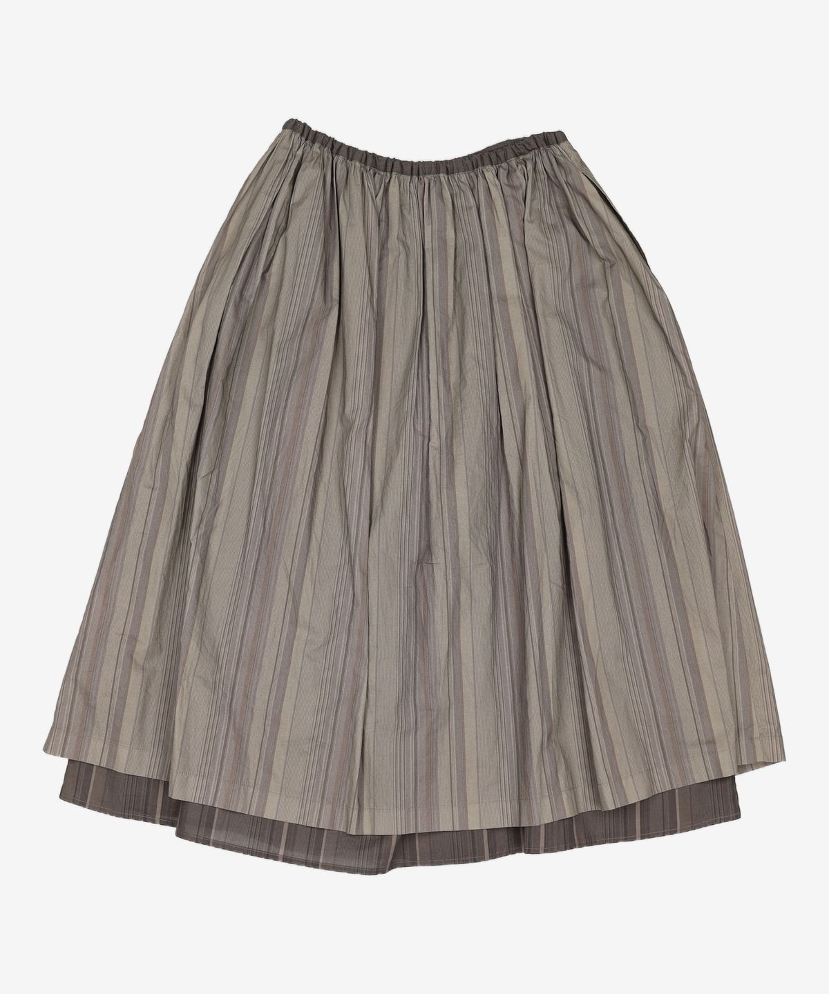 아모멘토(AMOMENTO) STRIPE LAYERED SKIRT 0