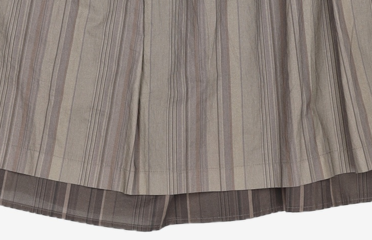 아모멘토(AMOMENTO) STRIPE LAYERED SKIRT 0