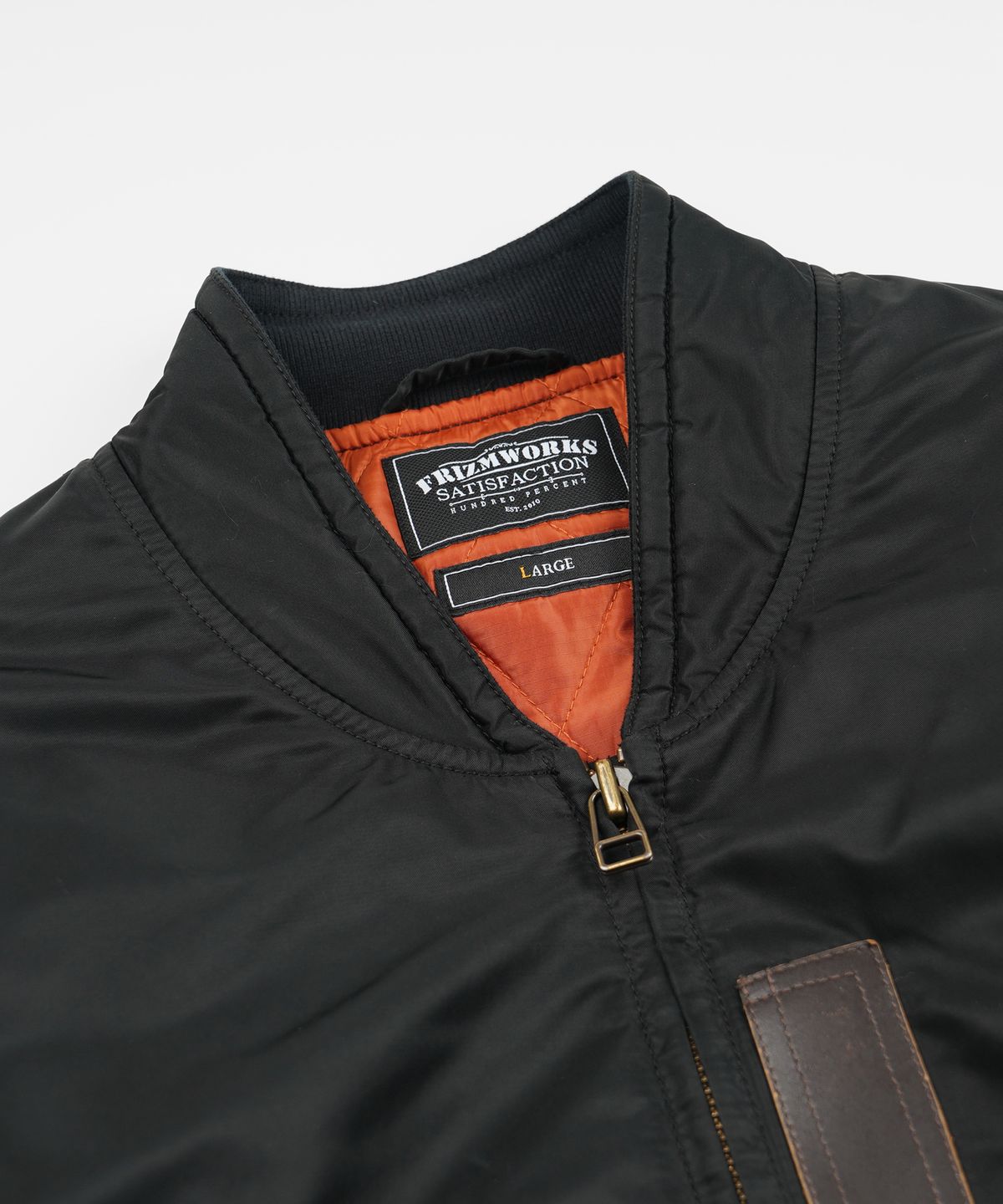 프리즘웍스(FRIZMWORKS) NYLON FLIGHT JACKET _ BLACK
