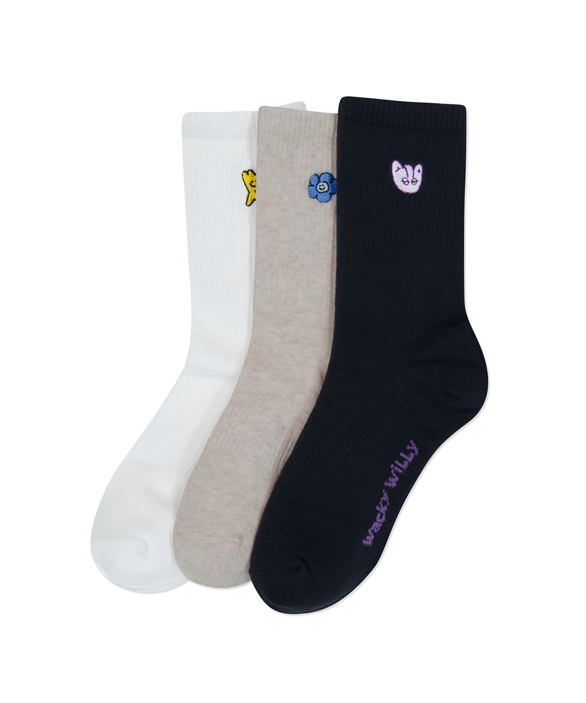 와키윌리(WACKY WILLY) 키키 프렌즈 양말 (3PACK)