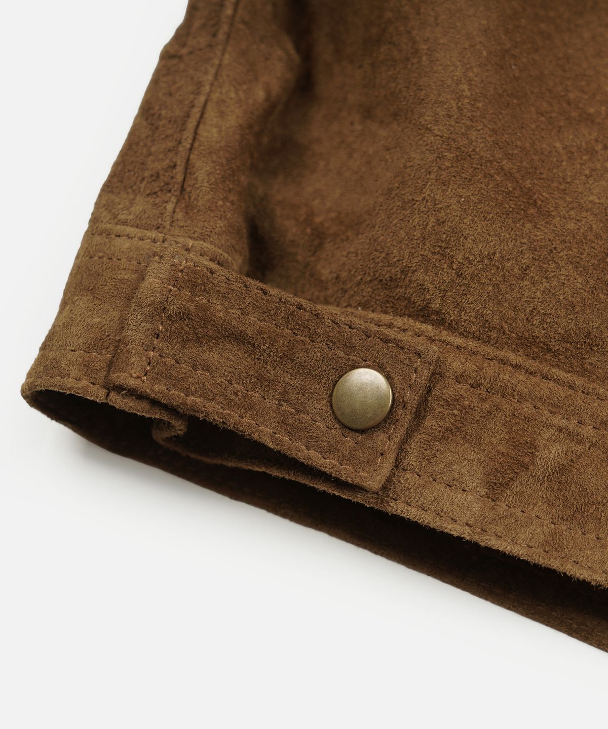 프리즘웍스(FRIZMWORKS) SUEDE STORM TRUCKER JACKET _ WHISKEY
