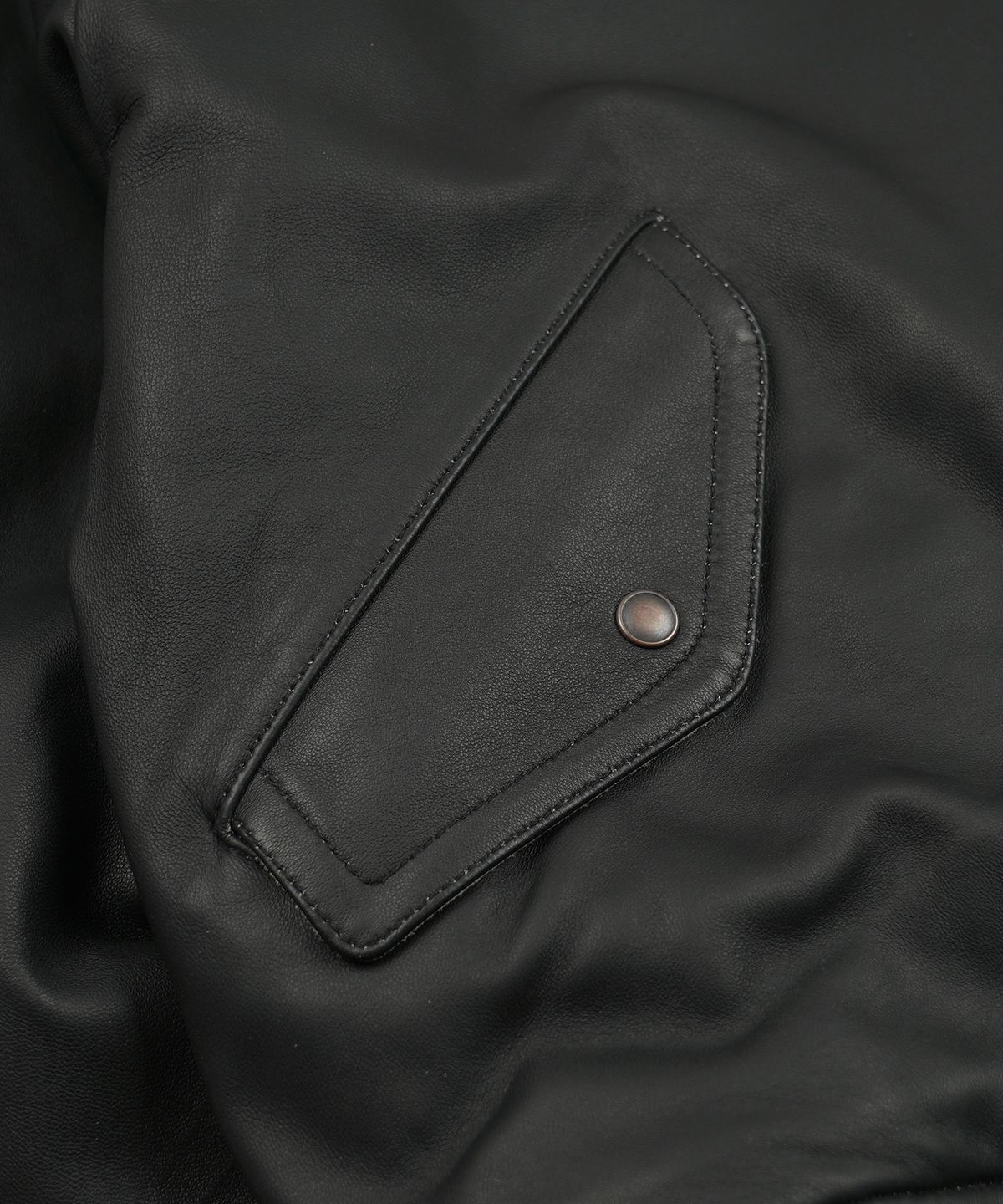 프리즘웍스(FRIZMWORKS) LAMBSKIN FLIGHT JACKET _ BLACK