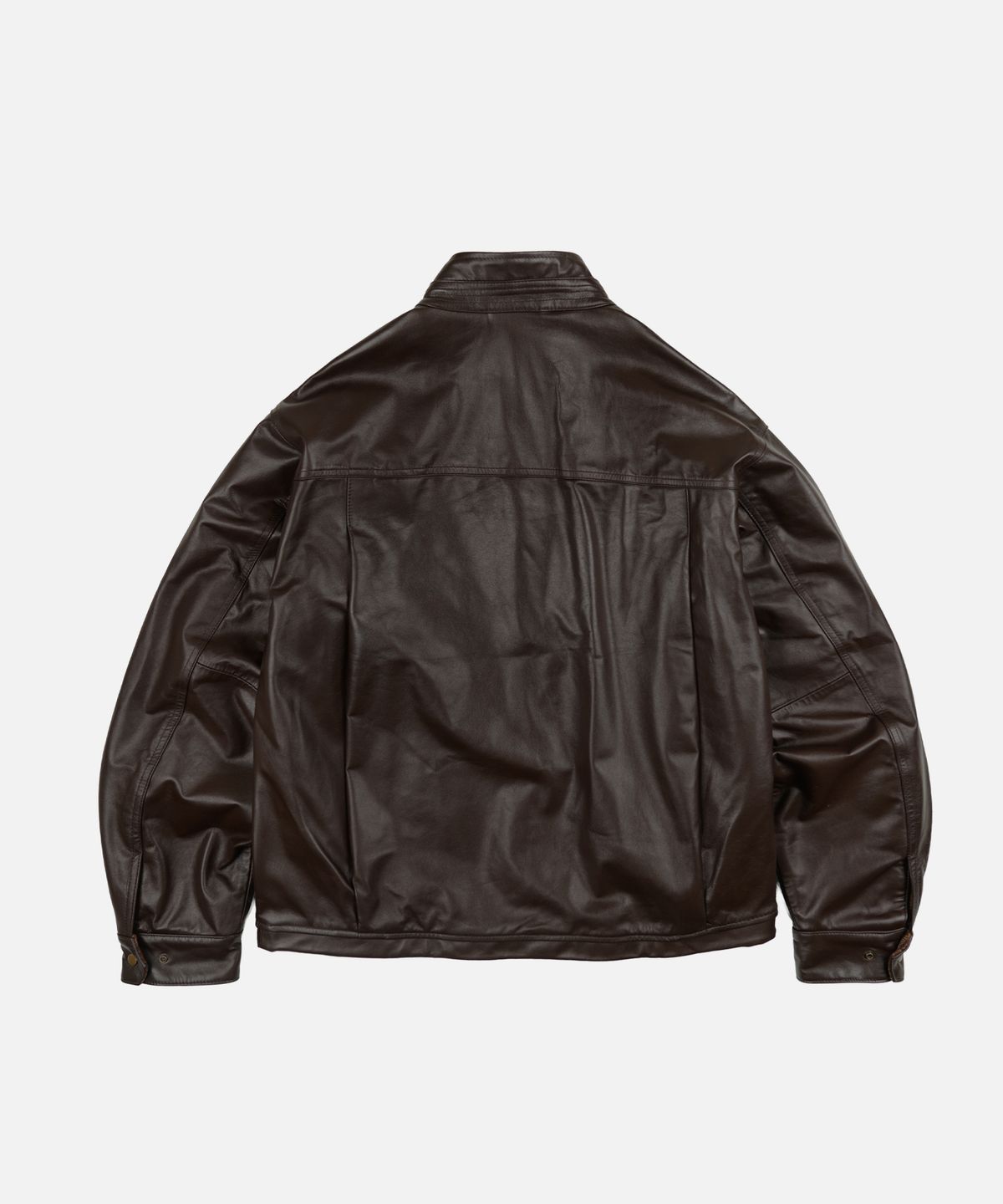 프리즘웍스(FRIZMWORKS) WAXED COWHIDE BUDDY HARRINGTON JACKET _ BROWN