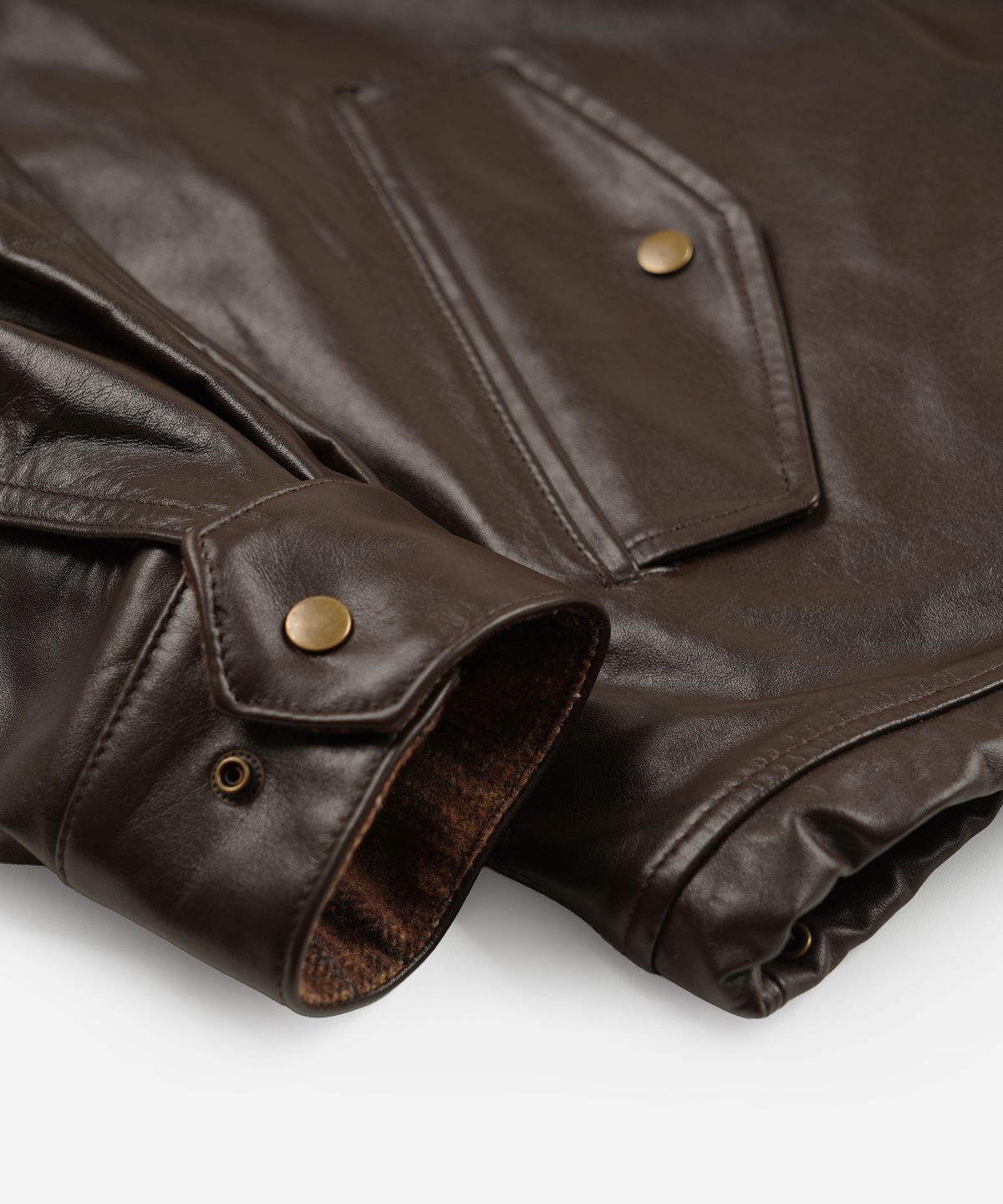 프리즘웍스(FRIZMWORKS) WAXED COWHIDE BUDDY HARRINGTON JACKET _ BROWN