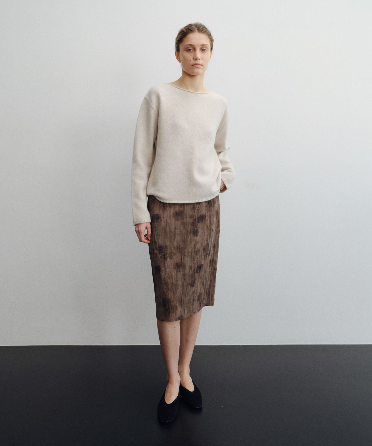 로트(LOTE) Baby Alpaca Boatneck Knit_2 Color