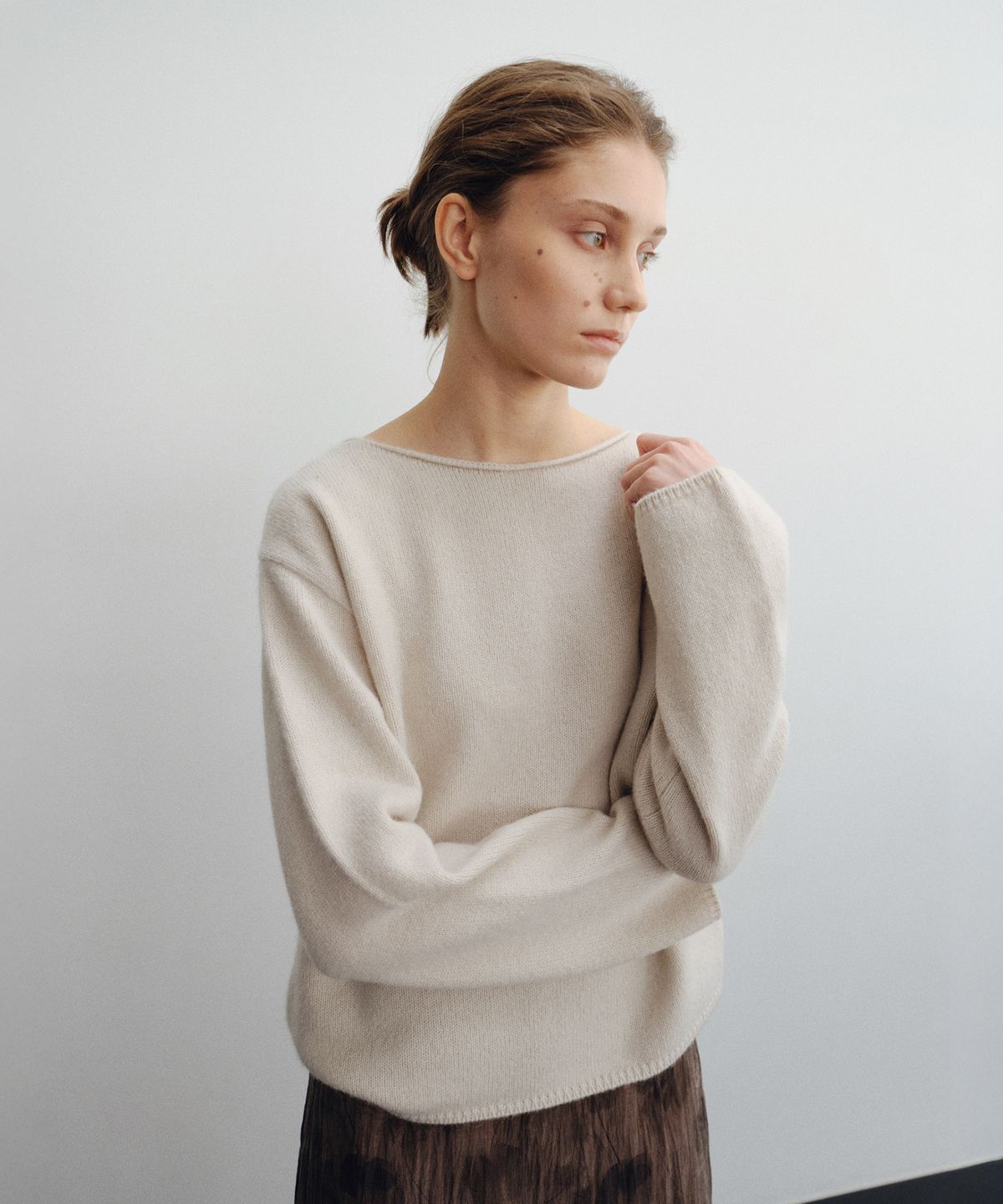 로트(LOTE) Baby Alpaca Boatneck Knit_2 Color