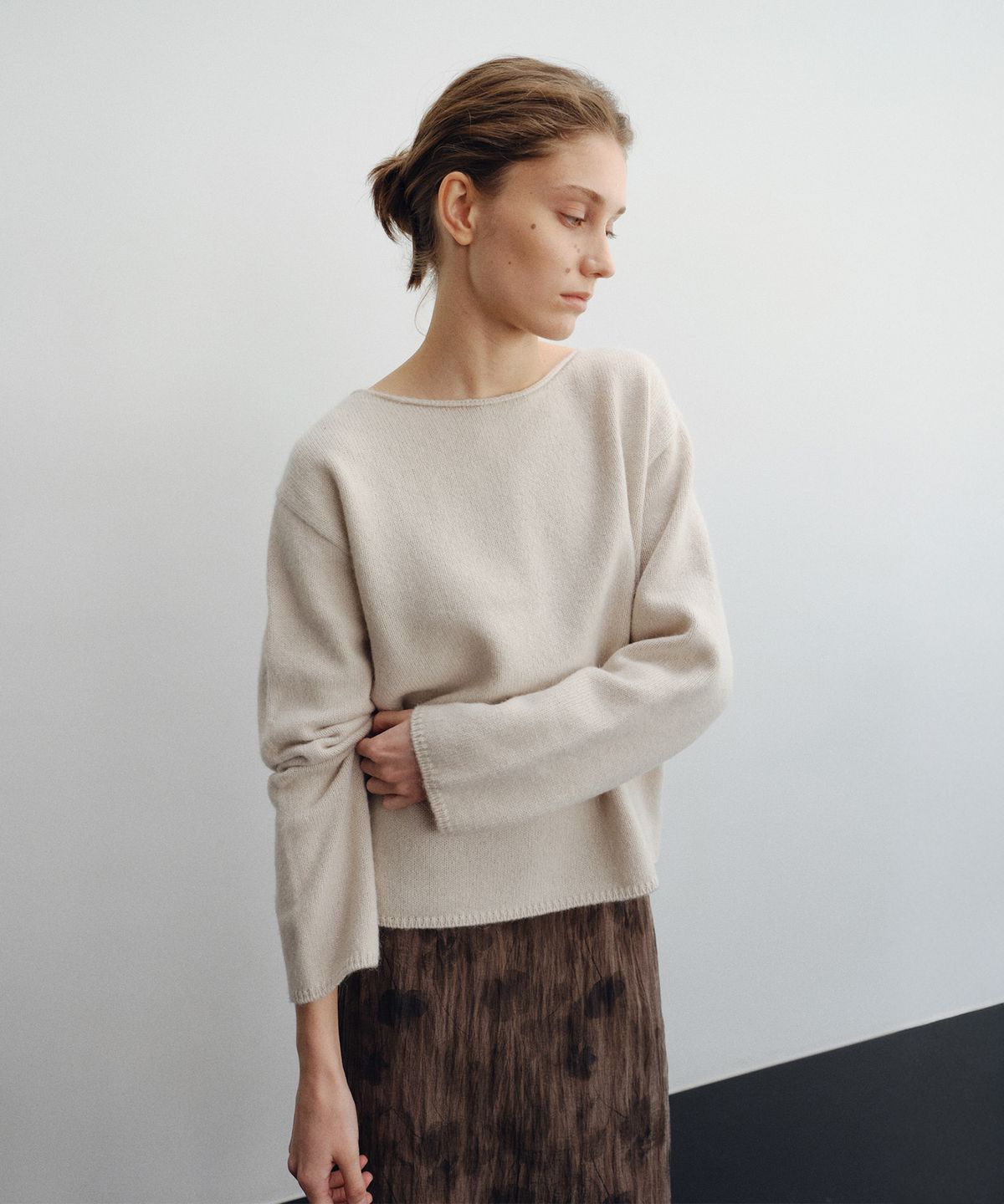 로트(LOTE) Baby Alpaca Boatneck Knit_2 Color