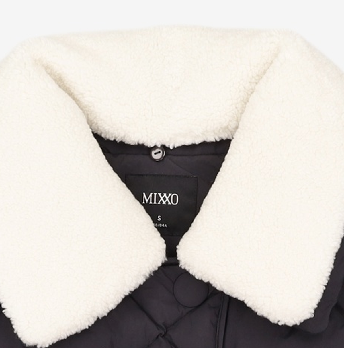 미쏘(MIXXO) 덤블카라 벨티드 숏 패딩 MIWJPCV23G S