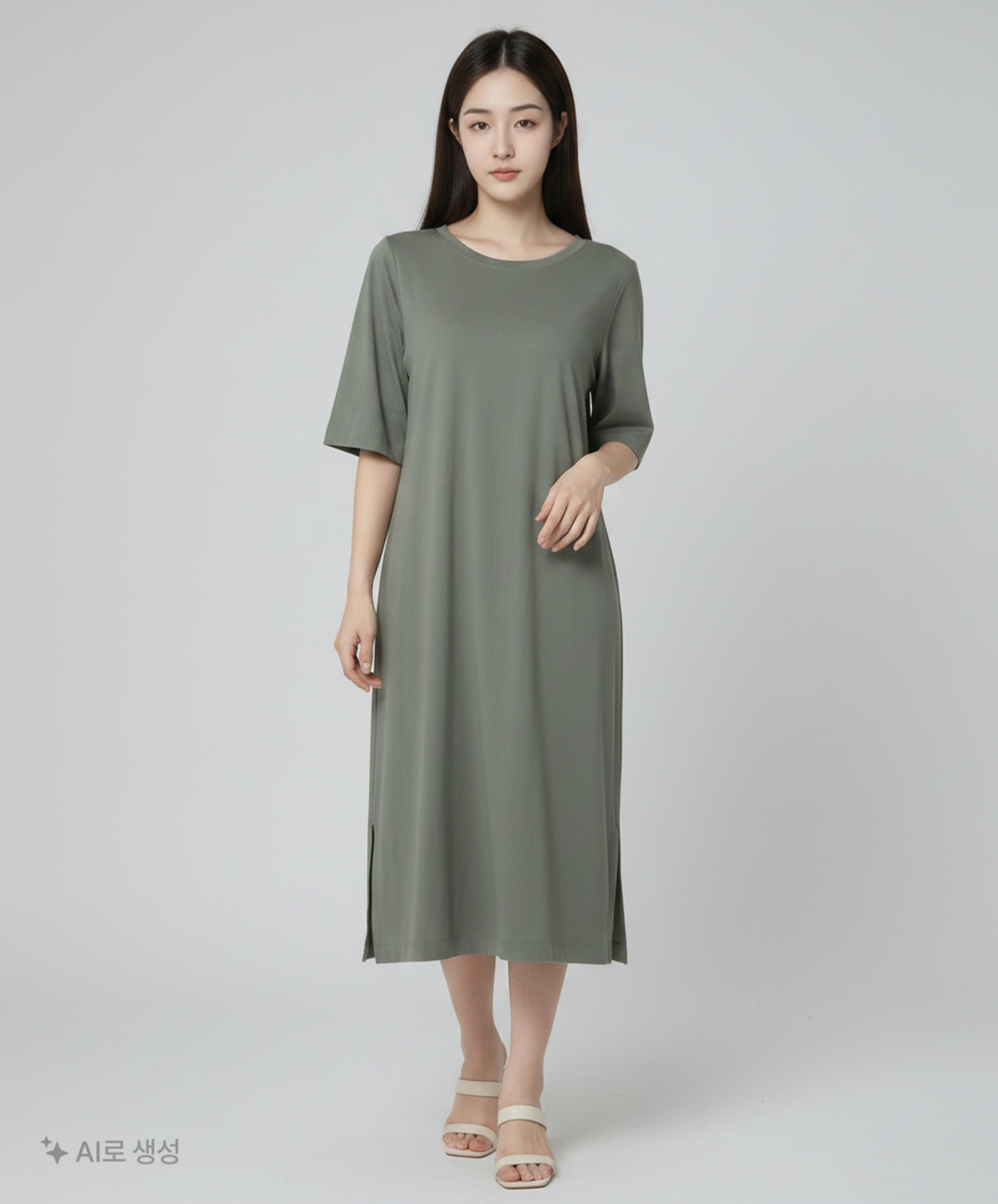 유니클로(UNIQLO) 미디 원피스 S