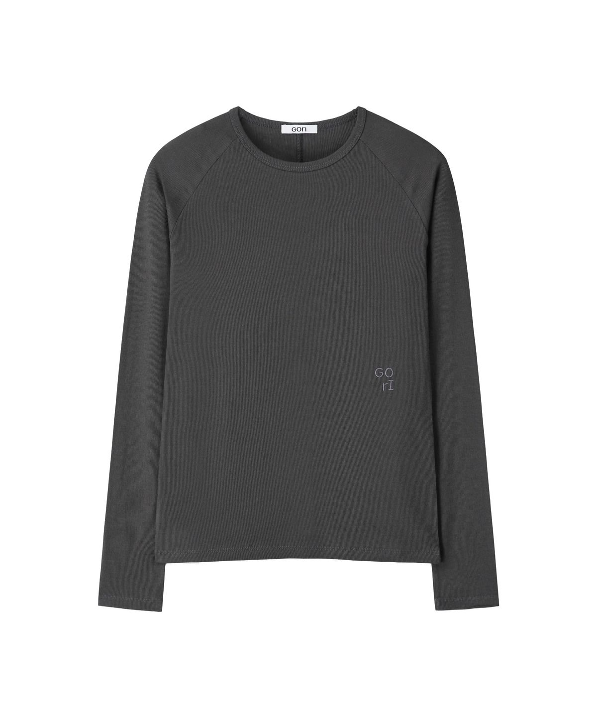 고리(GORI) Modal Raglan Long Sleeve (charcoal)